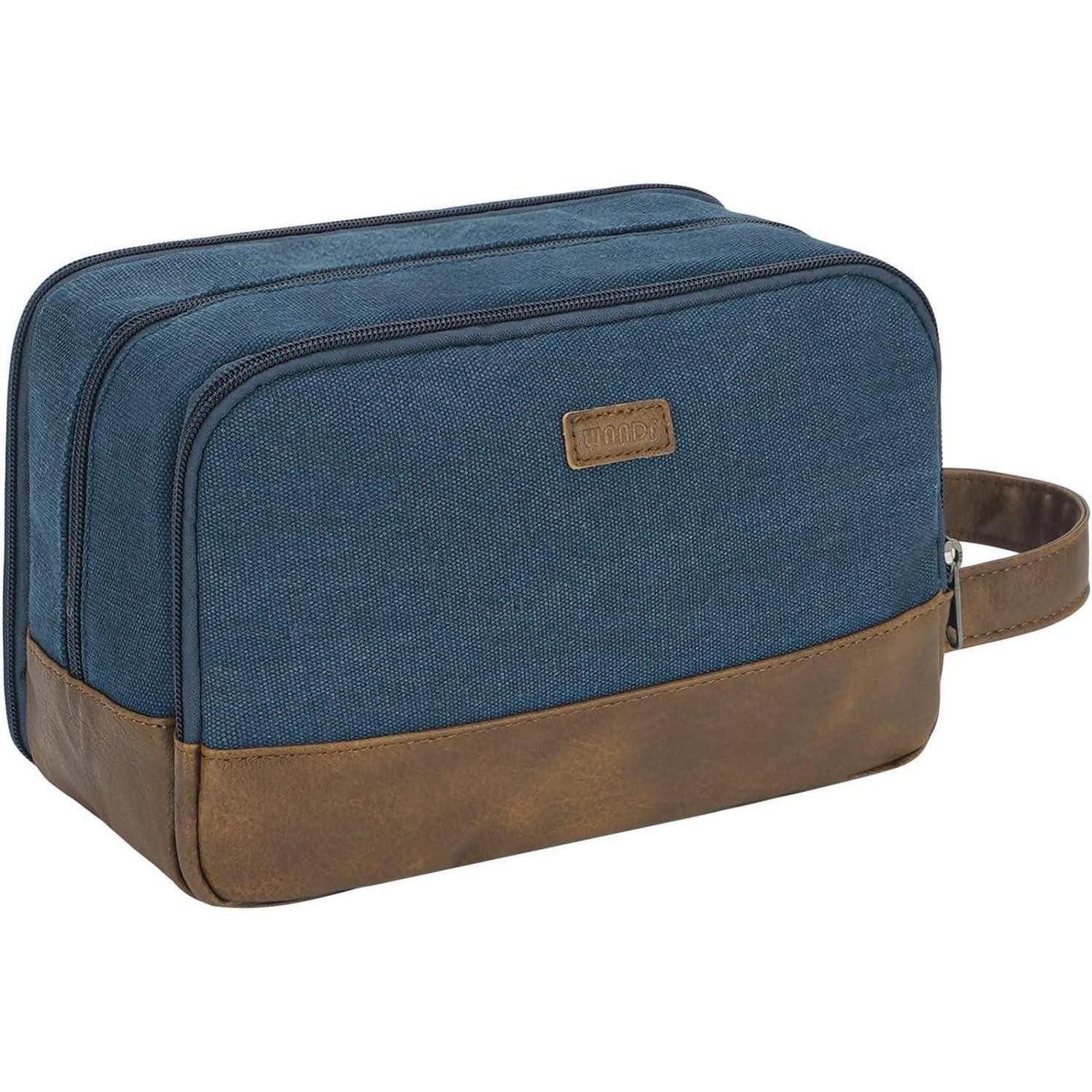 LuxusKollektion Kulturbeutel Kulturtasche Herren Reise-Dopp-Kit Canvas Wass günstig online kaufen