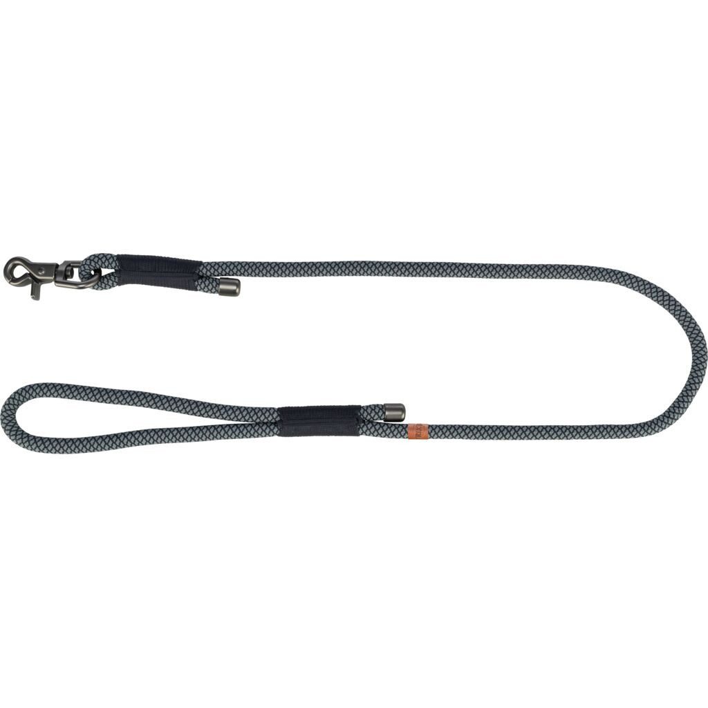 TRIXIE Hundeleine Soft Rope Leine - schwarz/grau - 1,00 m/ø 10 mm, Tau