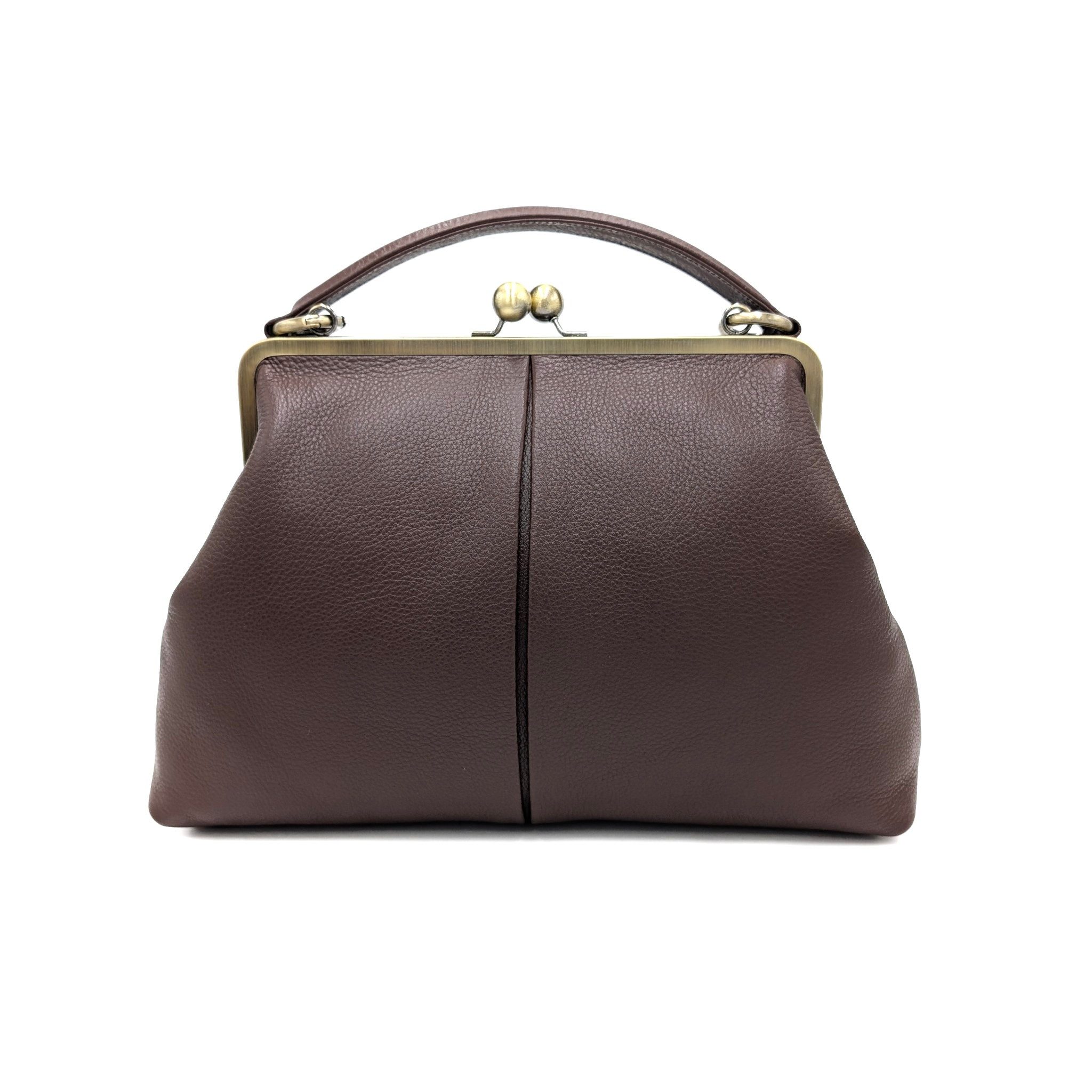 Handtasche Handtasche Leder "Große Olive" Damentasche, Schultertasche, Vintage