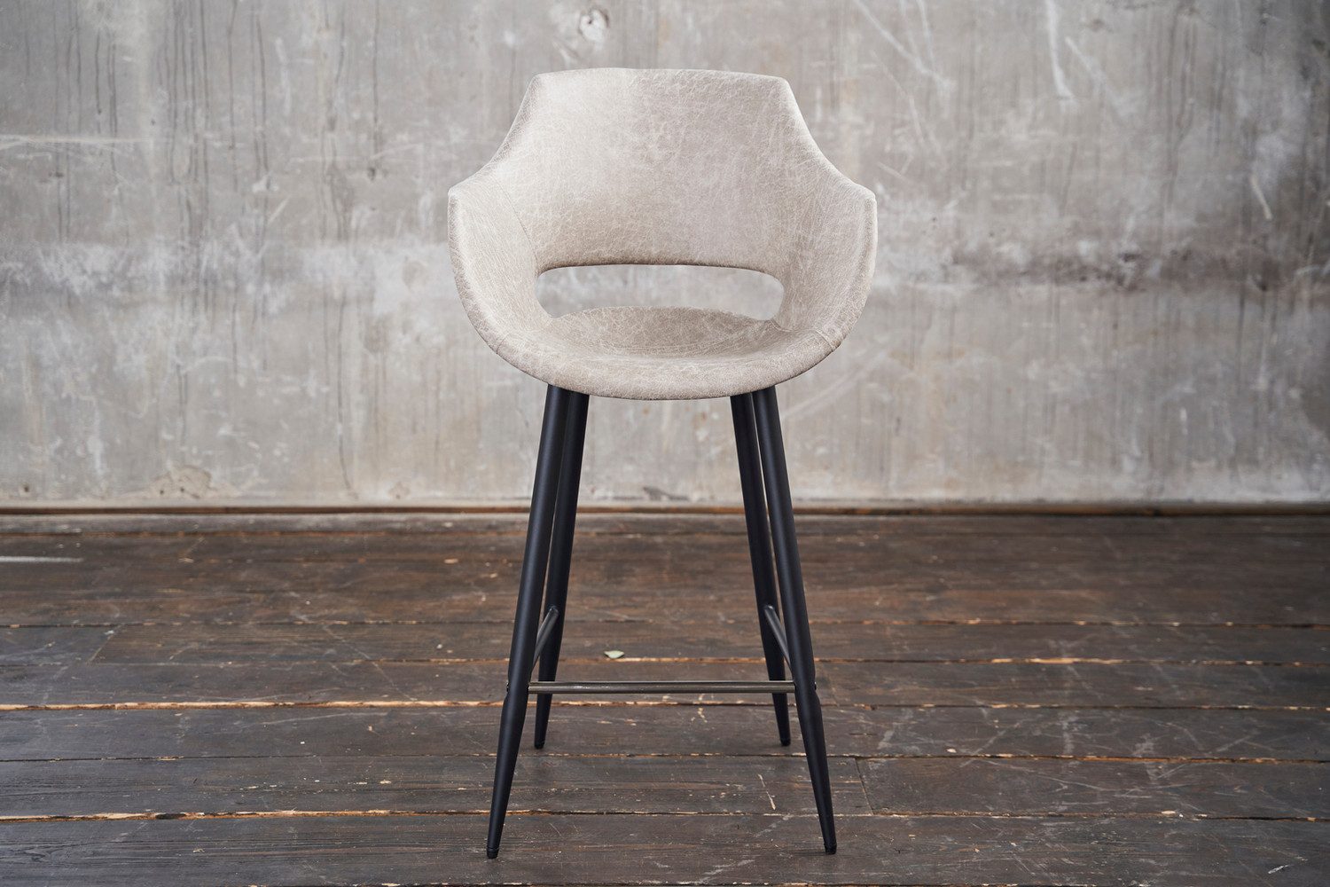 KAWOLA Barhocker ZAJA - Bequemer Barstuhl - Microfaser – Modern & Elegant, Barhocker mit Rückenlehne, Sitzhöhe 76cm, modernes Design