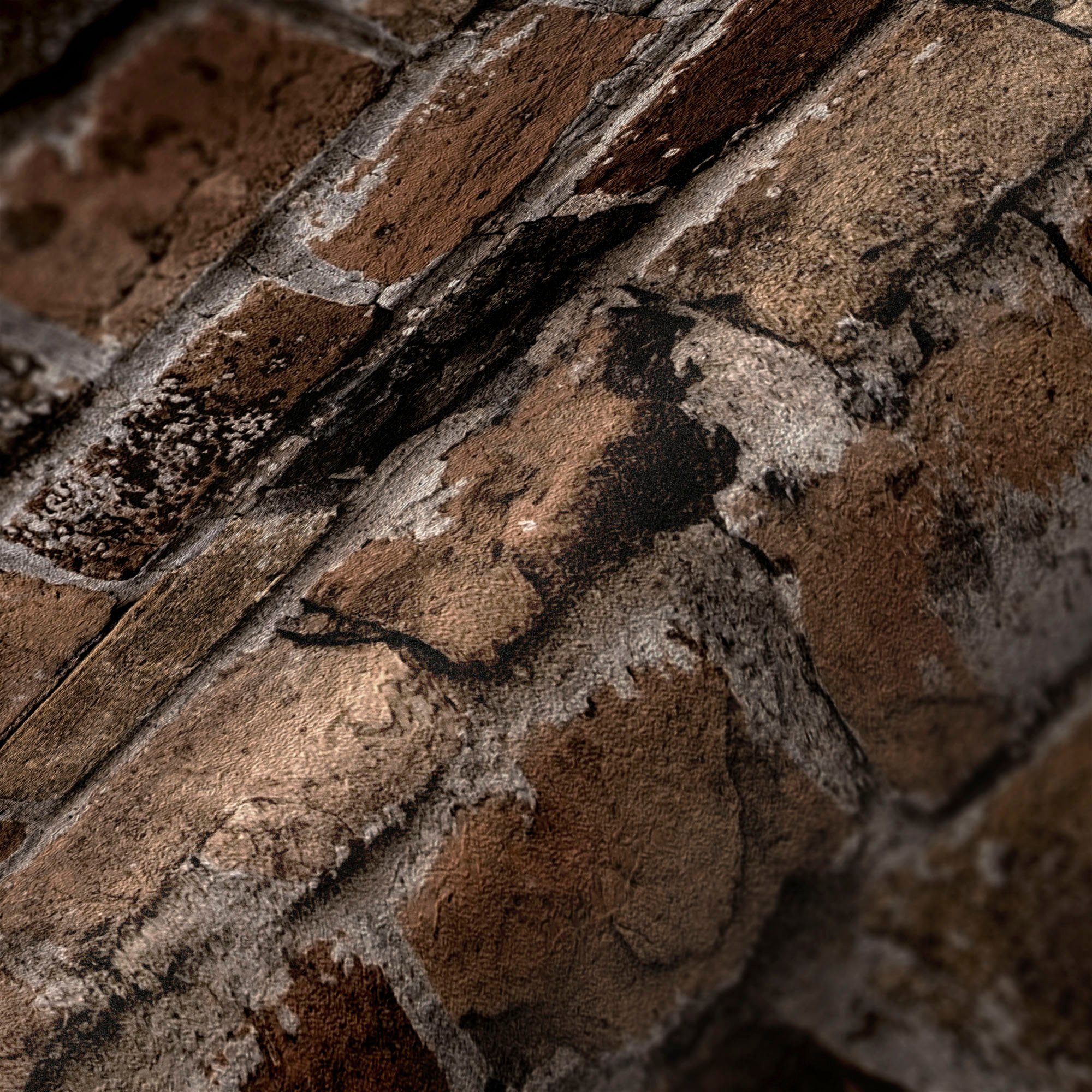 A.S. Création Vliestapete Bricks leicht braun (1 St), Stein matt, Tapete & strukturiert, Stones Steinoptik