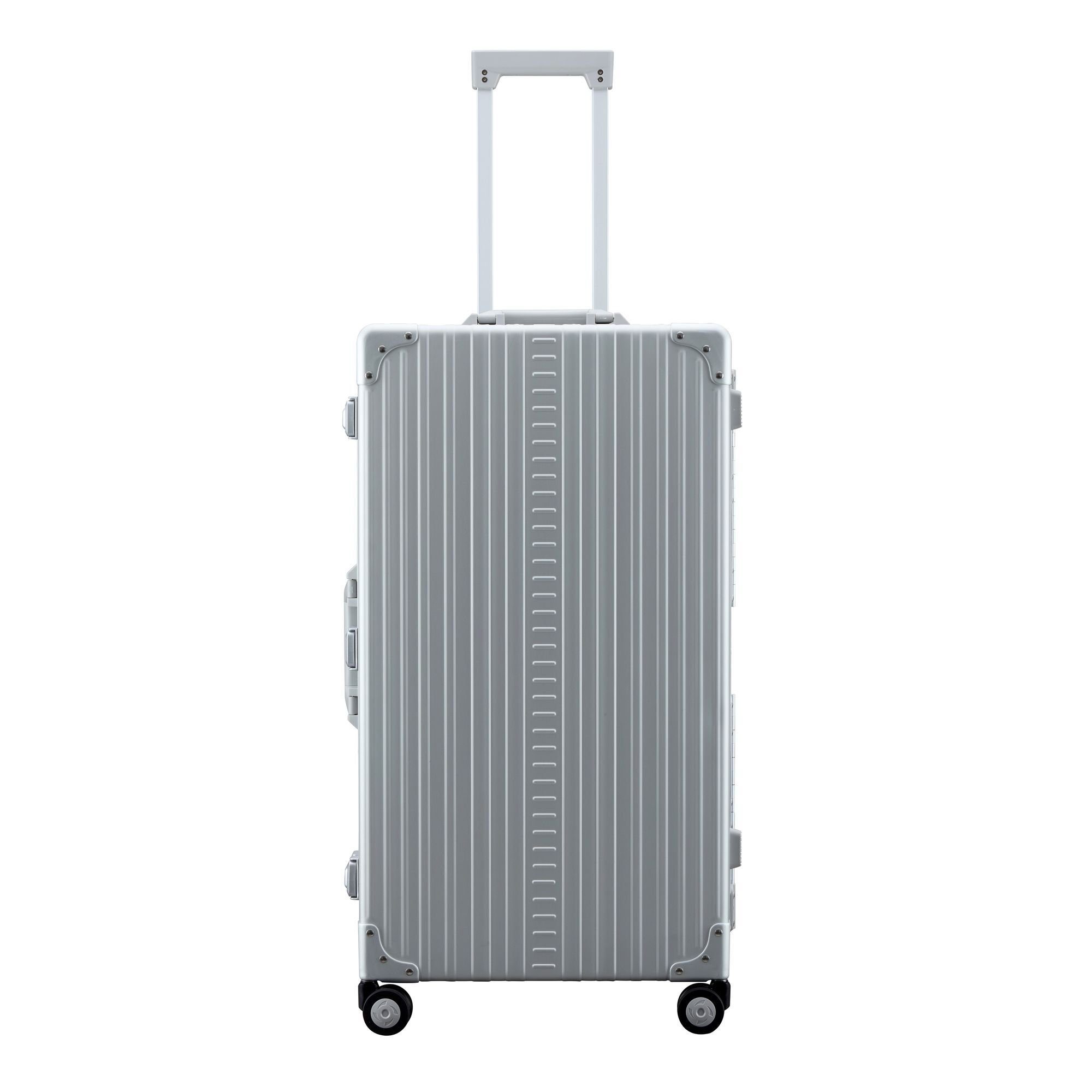 ALEON Hartschalen-Trolley Traveler, 4 Rollen, Aluminium platinum