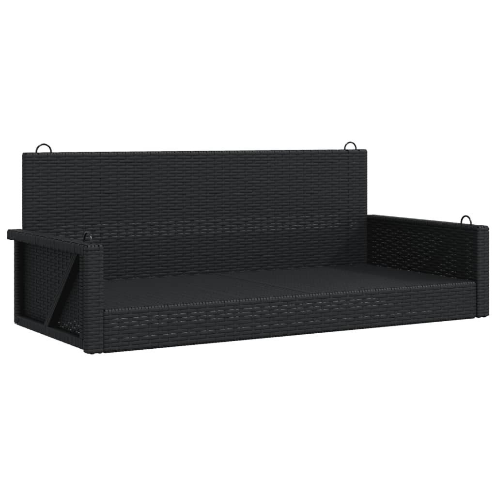 vidaXL Gartenbank Hängebank Schwarz 119x56x48 cm günstig online kaufen