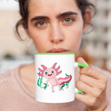 Trendation Tasse Trendation - Axolotl Tasse Geschenk für Schwanzlurch-Liebhaber Süß