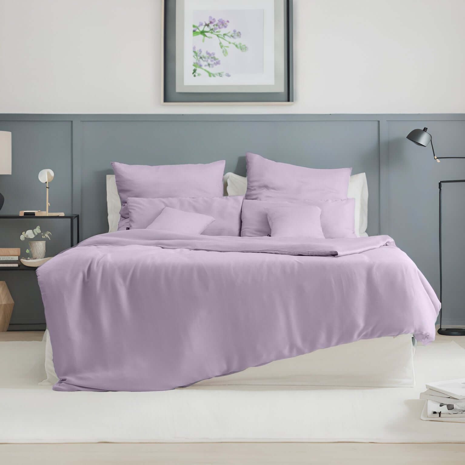twenty:three® Kissenbezug Lyocell Kissenbezug Flieder, Atmungsaktiv, günstig online kaufen