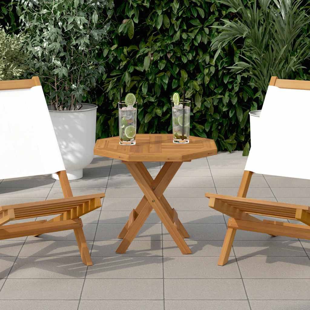 furnicato Tischplatte Naturholz 50 x 50 x 2,5 cm - Rustikales Design (1 St), Witterungsbeständiger Outdoor-Tisch in achteckiger Form für Garten