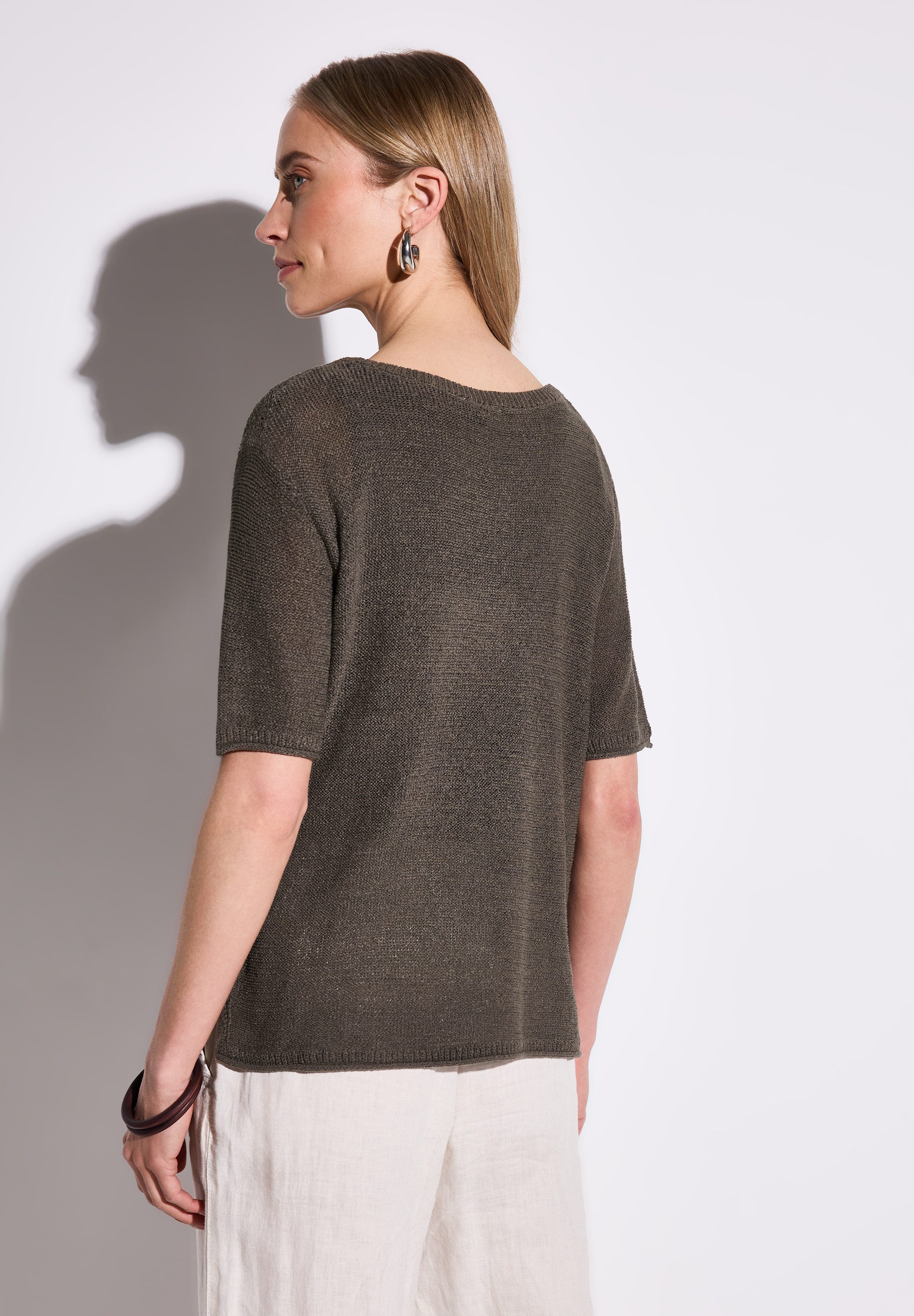 STREET ONE Strickpullover mit seitlichen Schlitzen günstig online kaufen