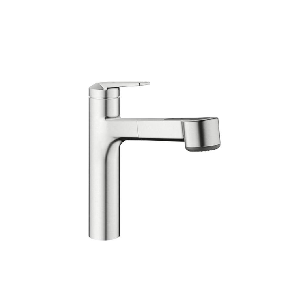 KWC Küchenarmatur Domo E2 mit herausziehbarer Schlauchbrause Edelstahl