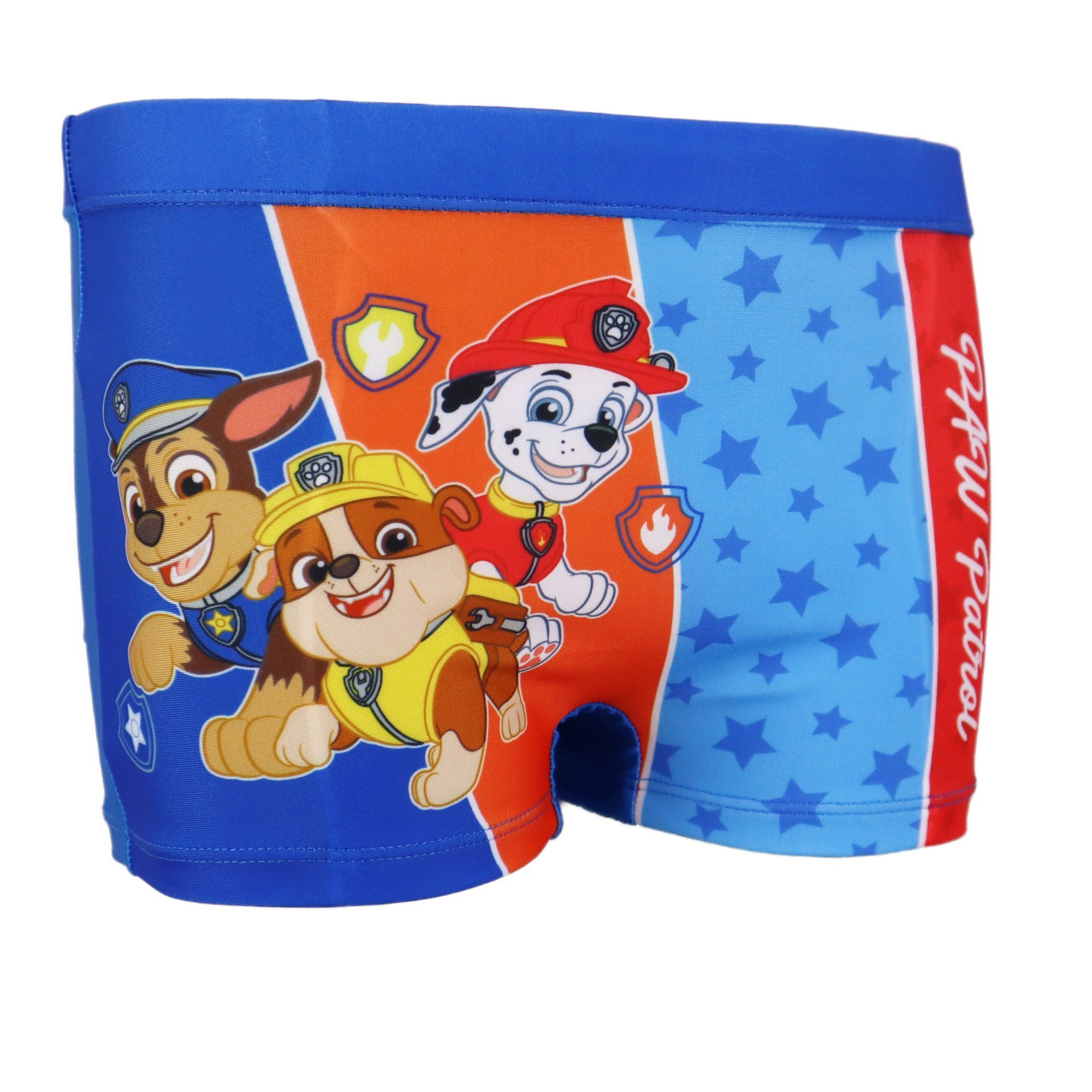 PAW PATROL Badehose Marshall Chase Gr. Rubble bis Bademode Kinder 128 Jungen Blau 98