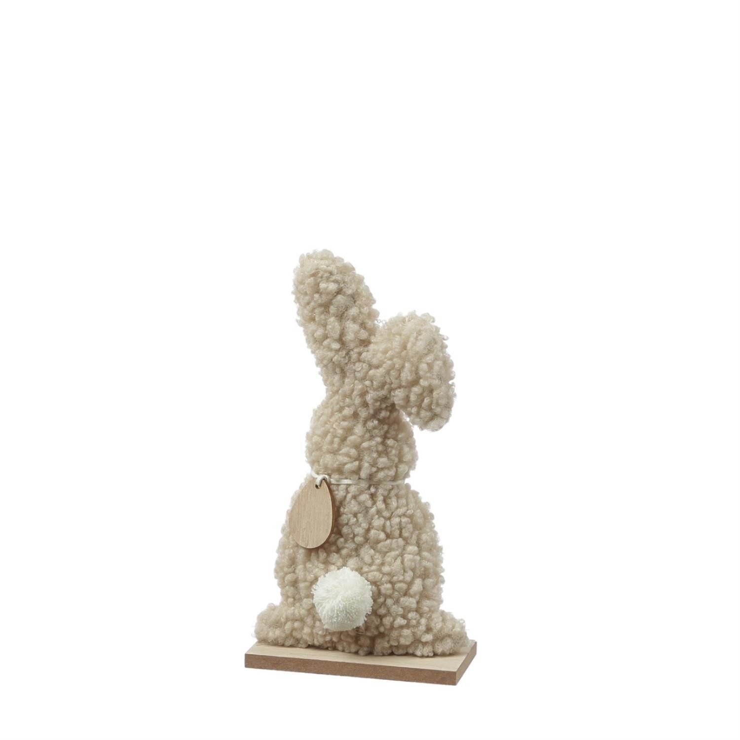 MARELIDA Osterhase Hase Osterhase Teddy Plüschhase Osterdeko Dekofigur H: 23cm beige (1 St)