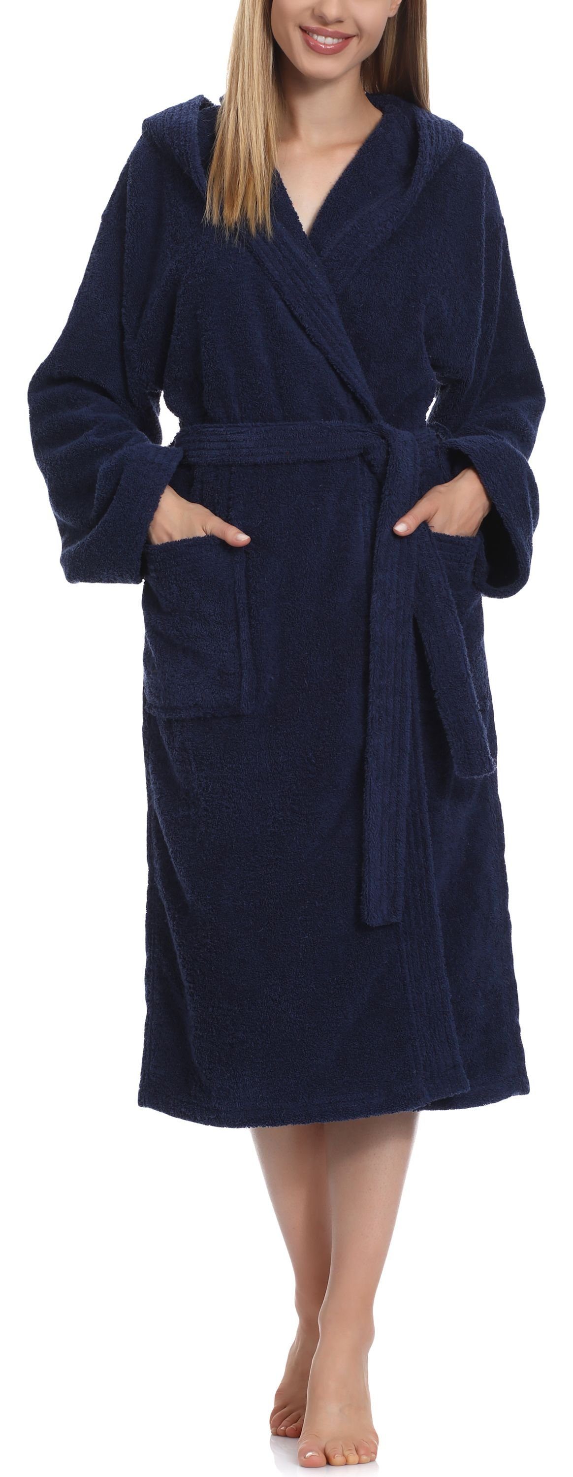 Ladeheid Bademantel Damen Frottee Bademantel aus günstig online kaufen
