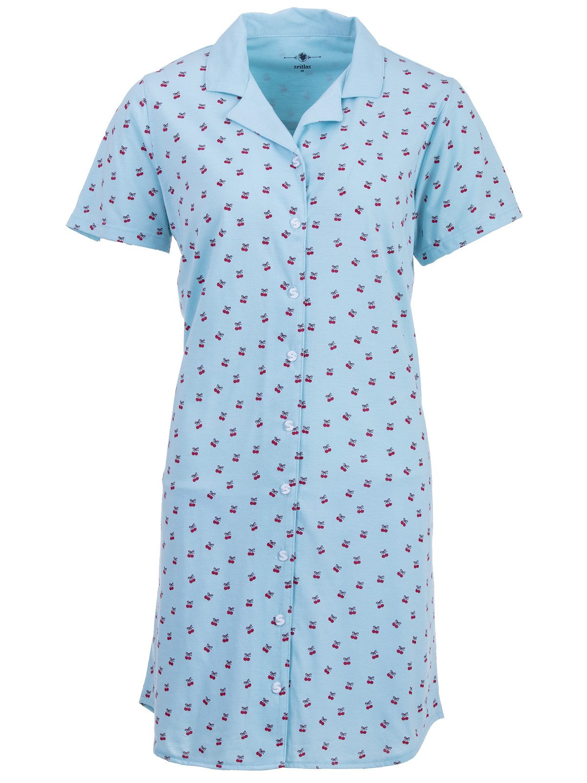 zeitlos Nachthemd Nachthemd Kurzarm - Milla Kirsche