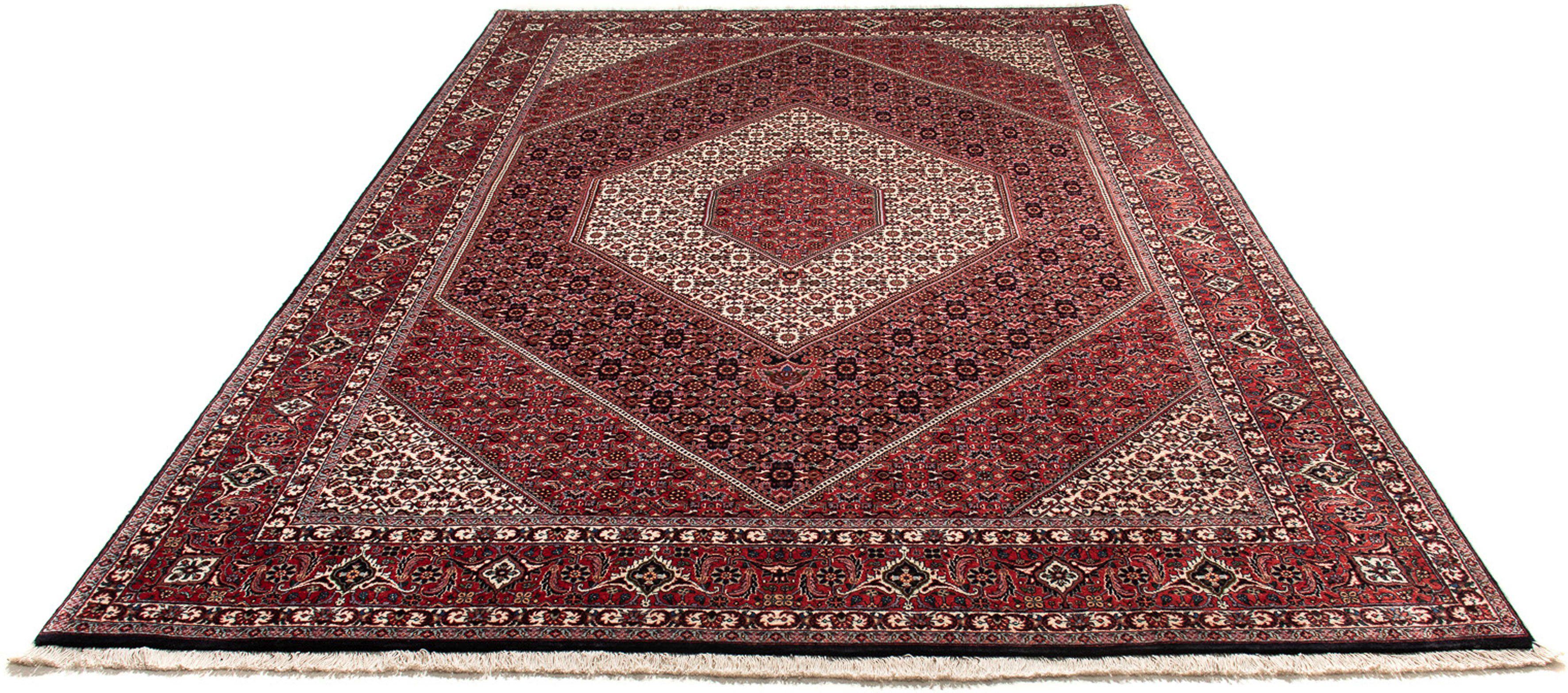 Orientteppich Perser - Bidjar - 308 x 202 cm - hellrot, morgenland, rechteckig, Höhe: 15 mm, Wohnzimmer, Handgeknüpft, Einzelstück mit Zertifikat