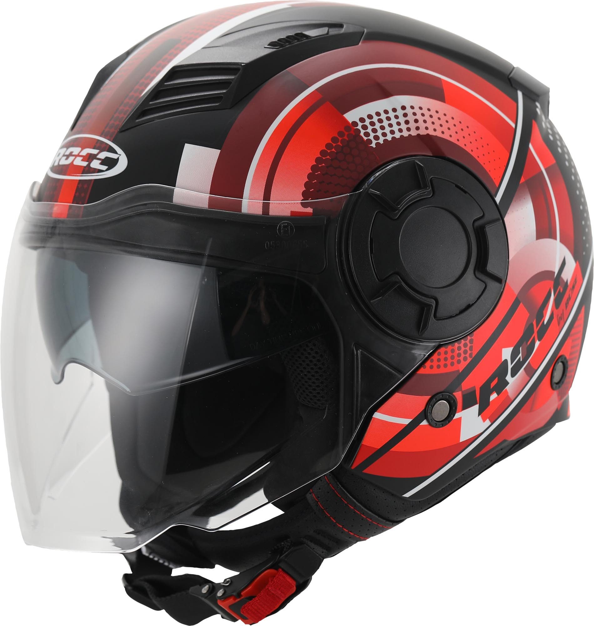 ROCC Motorradhelm 285 Jethelm, integriertes Sonnenvisier