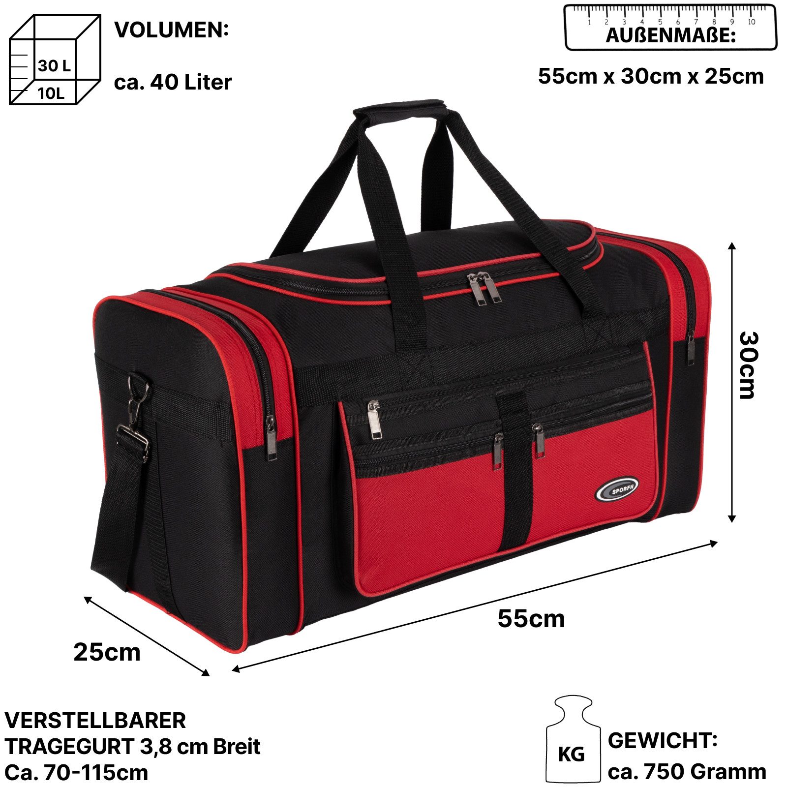 EAAKIE Sporttasche Sporttasche Saunatasche Reisetasche Fitnesstasche Damen Herren Kinder