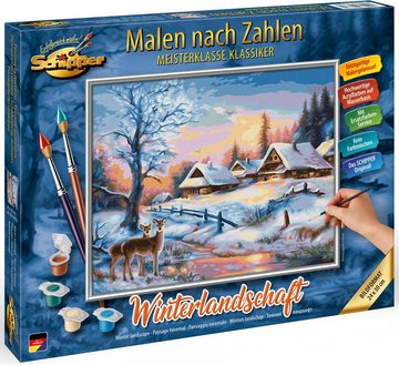 Schipper Malen nach Zahlen Meisterklasse Klassiker - Winterlandschaft, Made in Germany