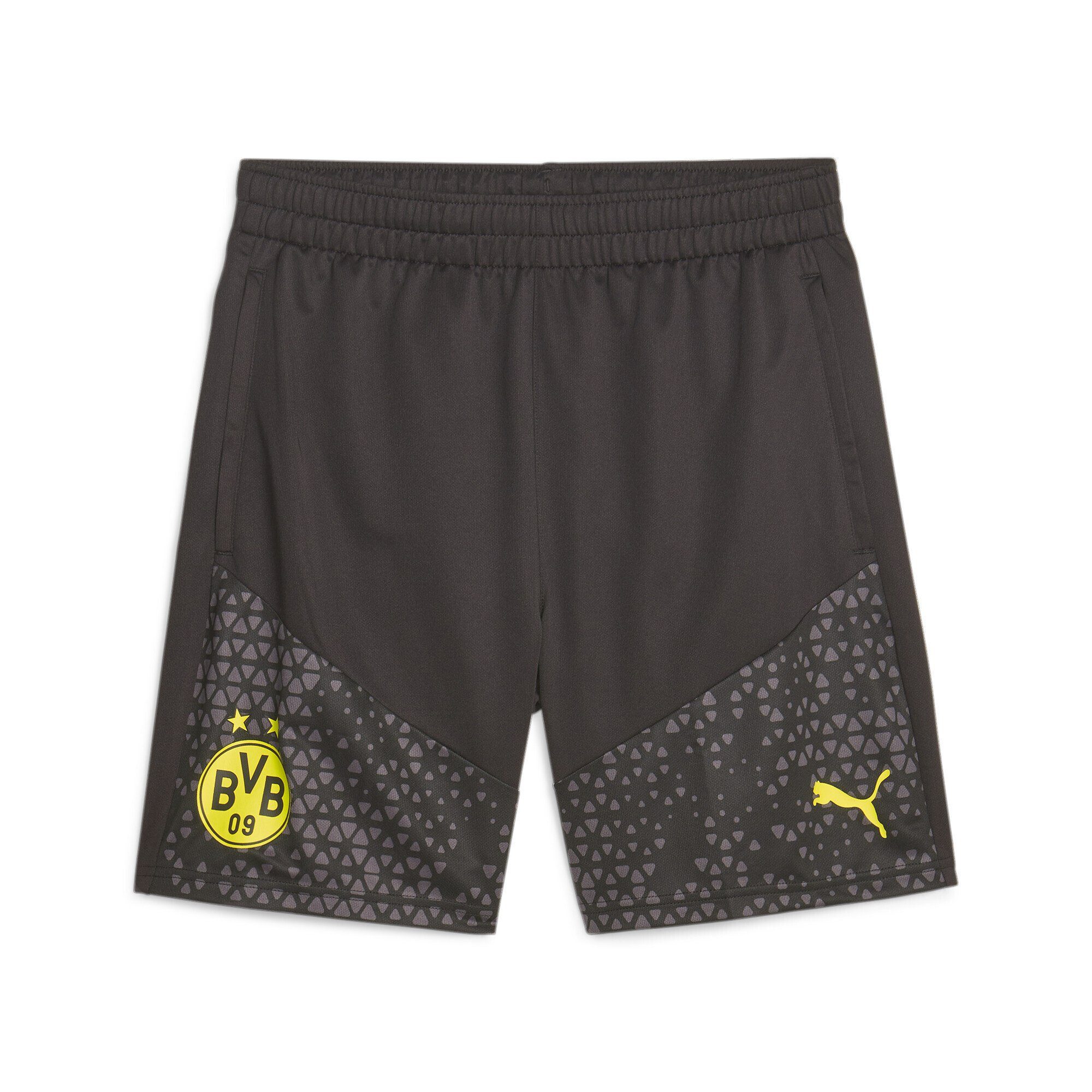 PUMA Herren Yellow Black Fußball-Trainingsshorts Borussia Dortmund Cyber Sporthose