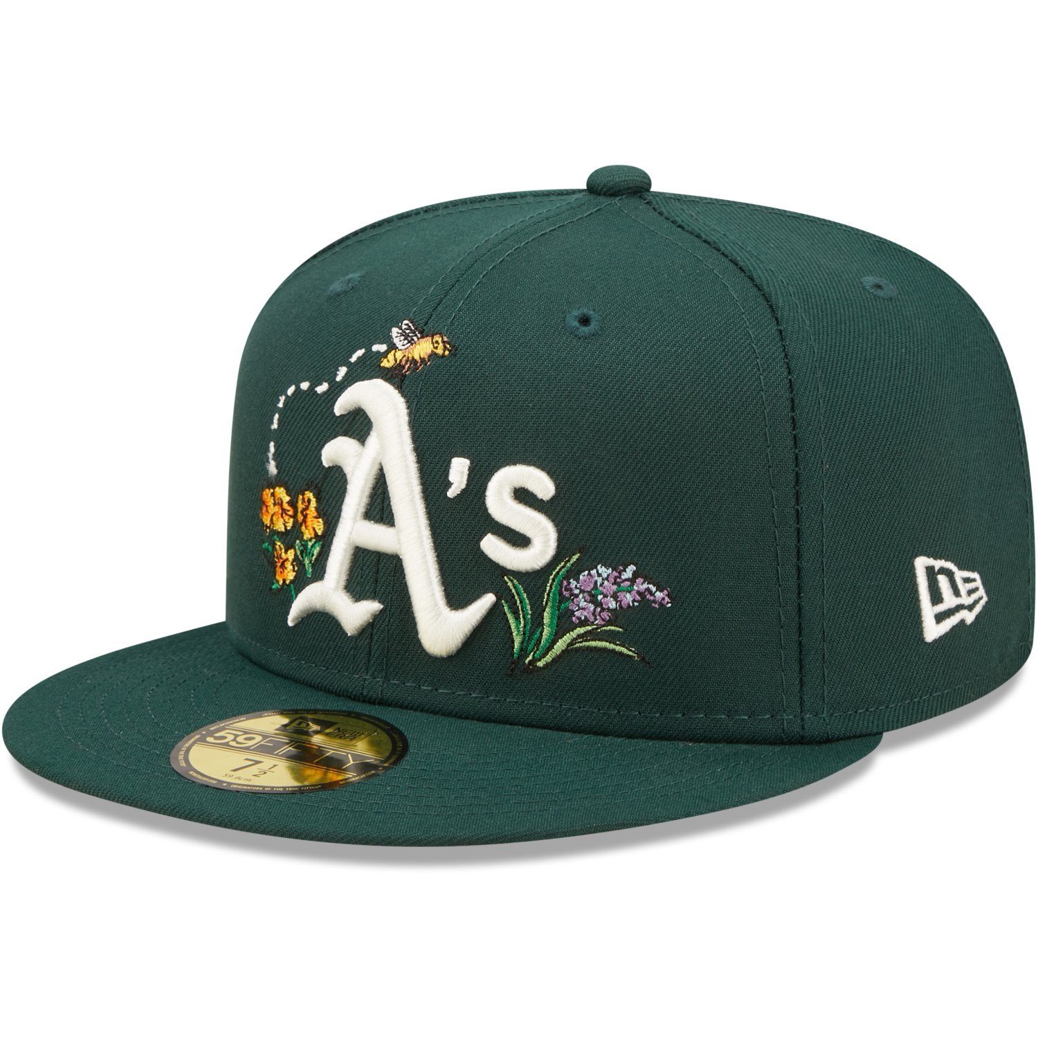 New Era Fitted Cap 59Fifty WATER FLORAL Oakland Athletics