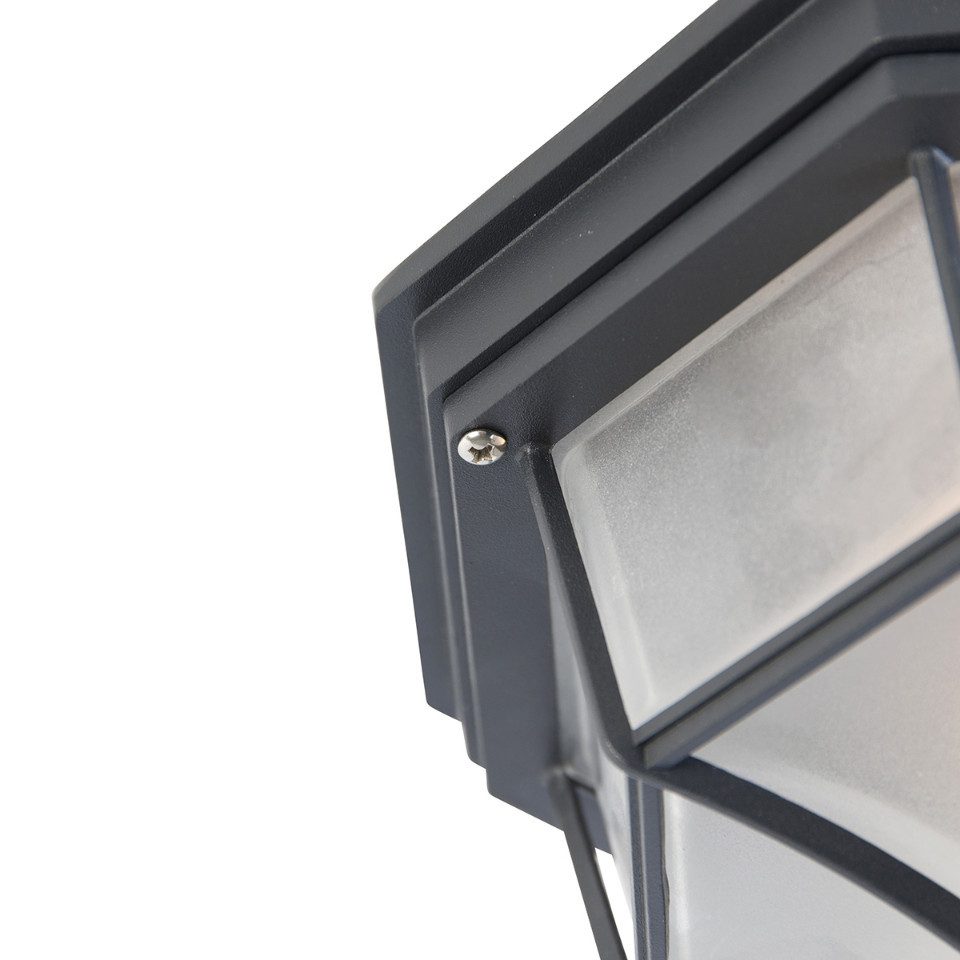 Qazqa Außen-Deckenleuchte Bri, ohne Leuchtmittel, E27, Dunkelgrau, Landhaus günstig online kaufen