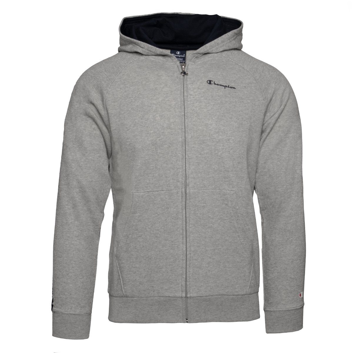 Spitzbub Herren Sweatjacke Mit Kapuze – Graue Zip-Jacke Mit Raglan-Ärmeln & Seitentaschen
