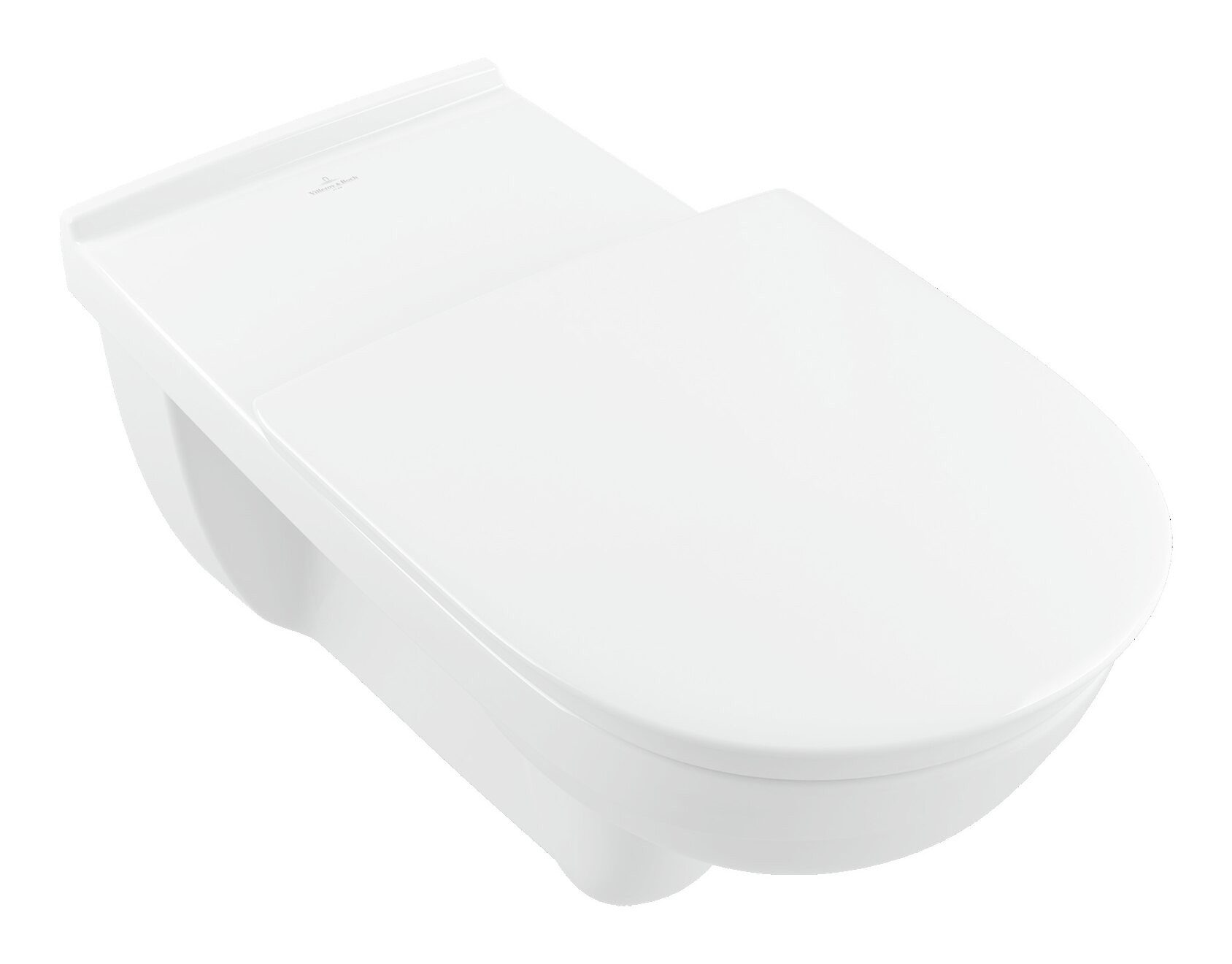 Villeroy & Boch Tiefspül-WC ViCare, Combi-Pack DirectFlush wandhängend 360 x 700 x 344 mm - Weiß Alpin