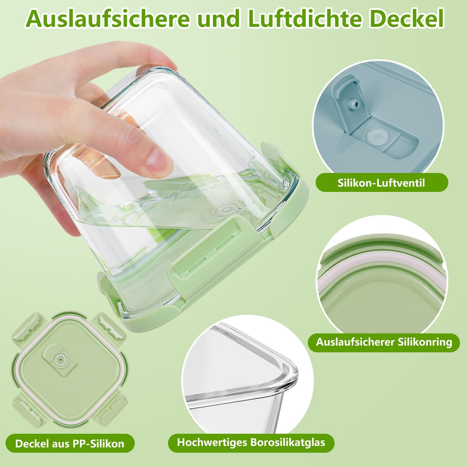 OSTWOLKE Glasbehälter Set – Ansicht 2