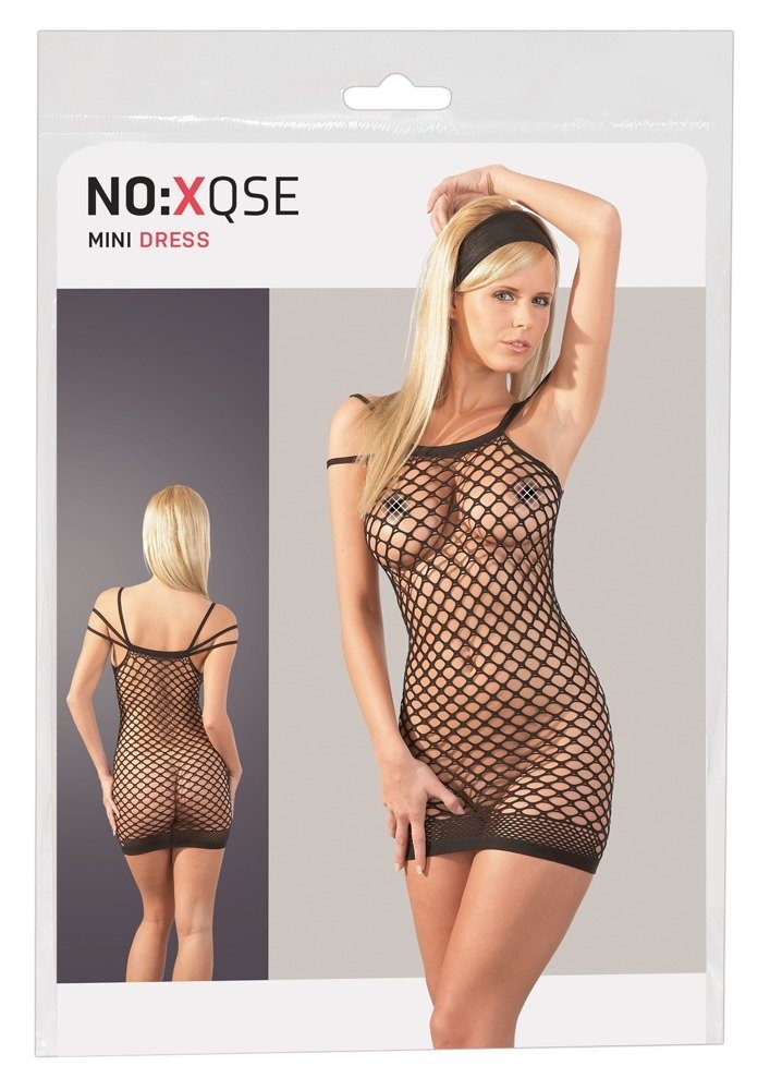 Negligé NO:XQSE- Netzkleid mit 3er Träger S-L