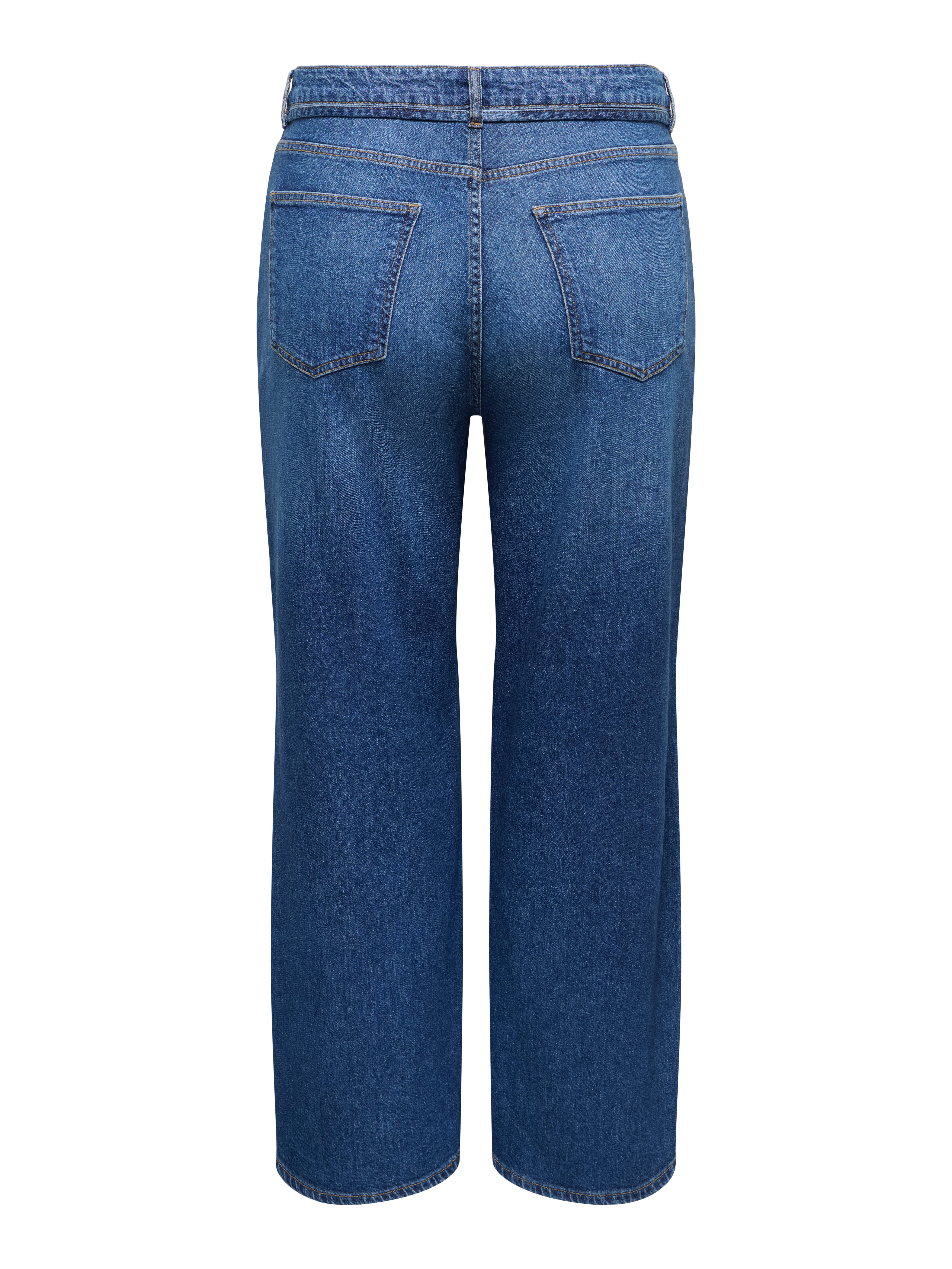 ONLY CARMAKOMA Straight-Jeans CARGIANNA MW STRAIGHT DNM BOX NOOS Baumwollmischung, Regular Waist