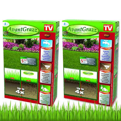 Best Direct® Blumenerde Avant Grazz® - Rasensamen Saat, (2-St), für besonders strapazierfähigen Rasen, für 40 m² Fläche, 1kg