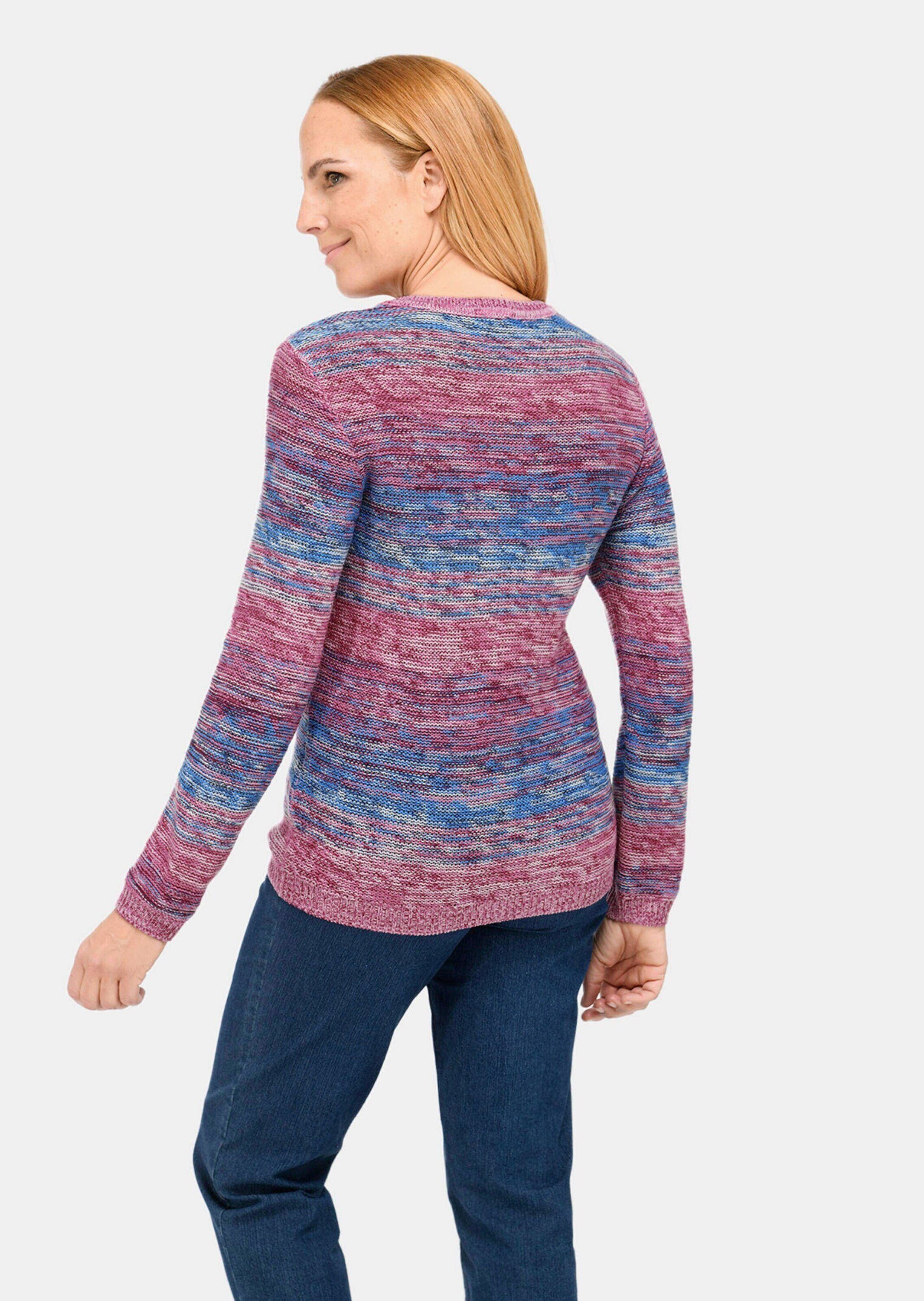 GOLDNER Strickpullover Multicolor-Pullover mit erfrischendem Farbverlauf günstig online kaufen
