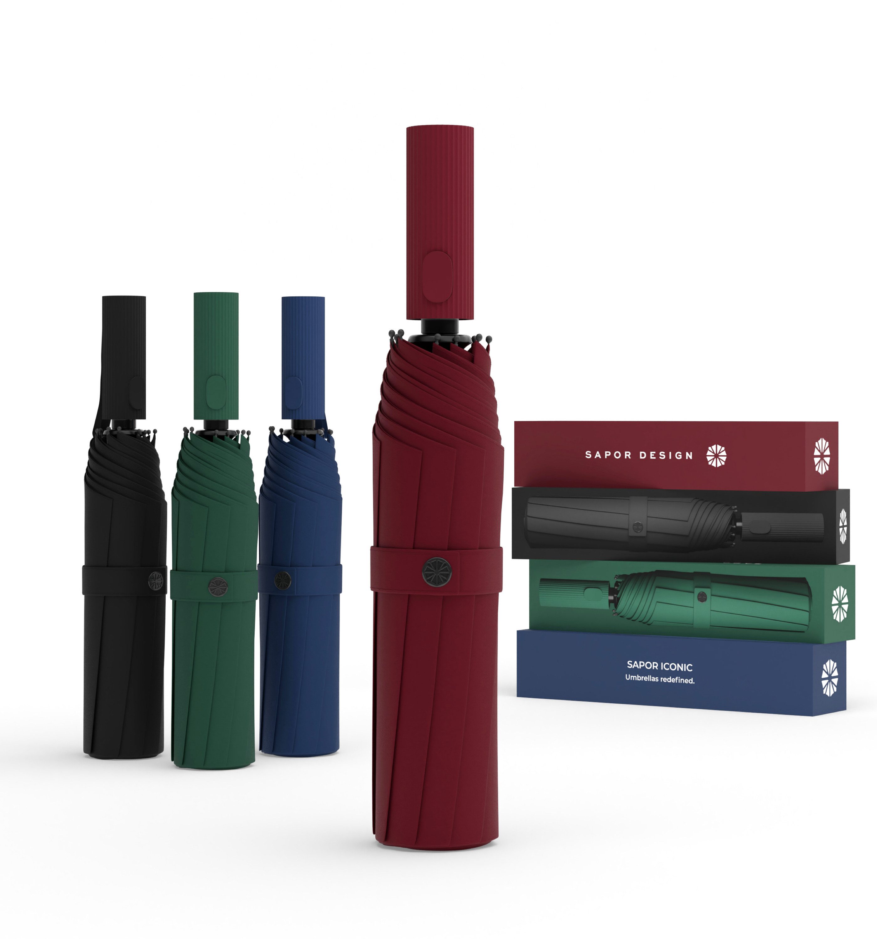 Sapor Design Taschenregenschirm ICONIC, sturmfest, Anti-Bruch Garantie, lux günstig online kaufen