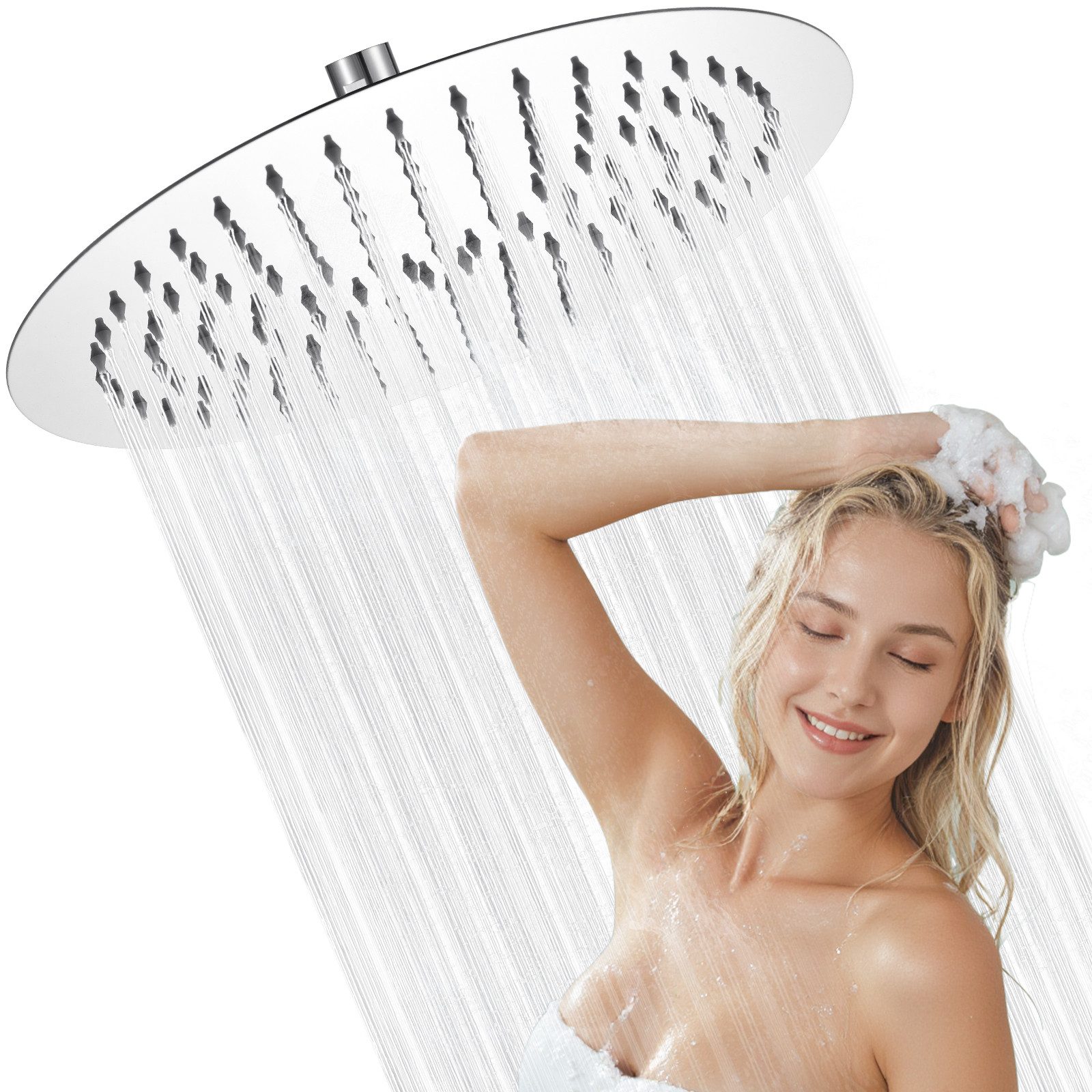 Regenduschkopf Kopfbrause Regendusche Duschkopf Dusch Bad Amatur Chrom