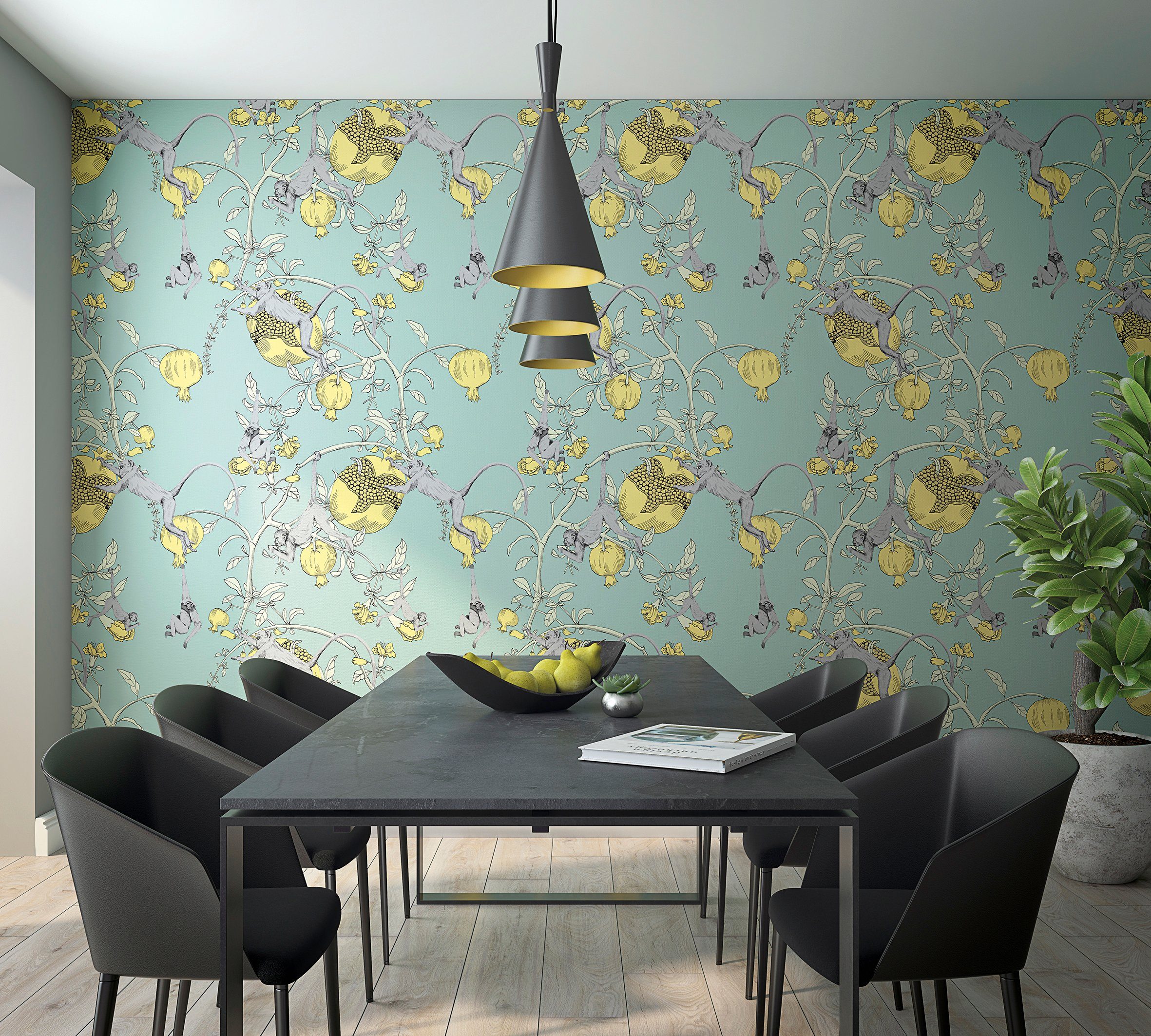 Marburg Fototapete, abstrakt, botanisch, moderne Tapete für Wohnzimmer Schlafzimmer Küche