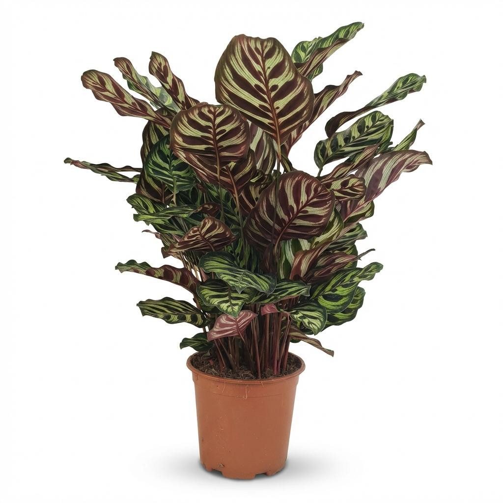 Florora Zimmerpflanze Calathea Makoyana – Korbmarante – 70 cm