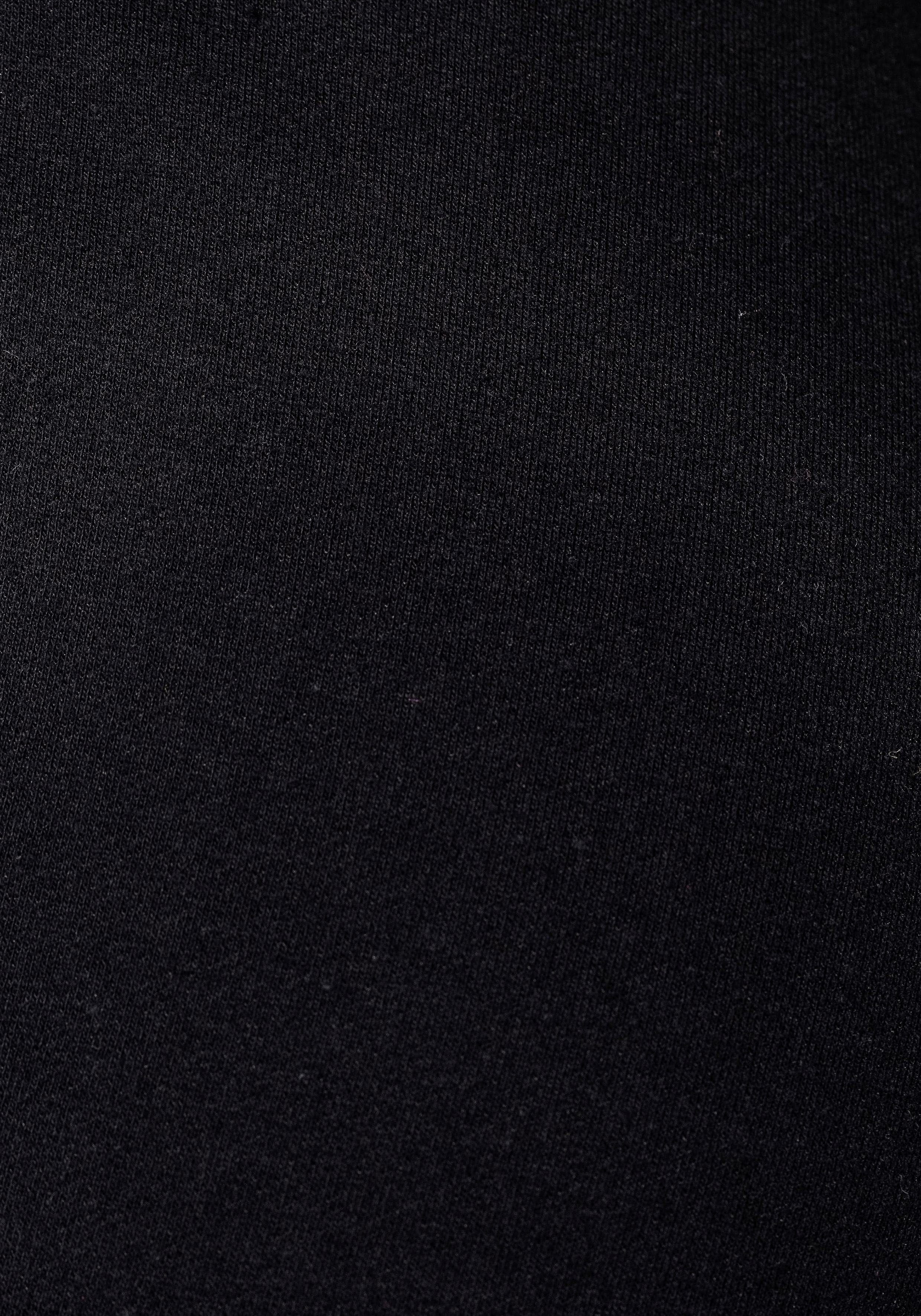 Streifen und seitlichen H.I.S schwarz mit Loungeanzug Eingrifftaschen, -Loungehose Homewearhose