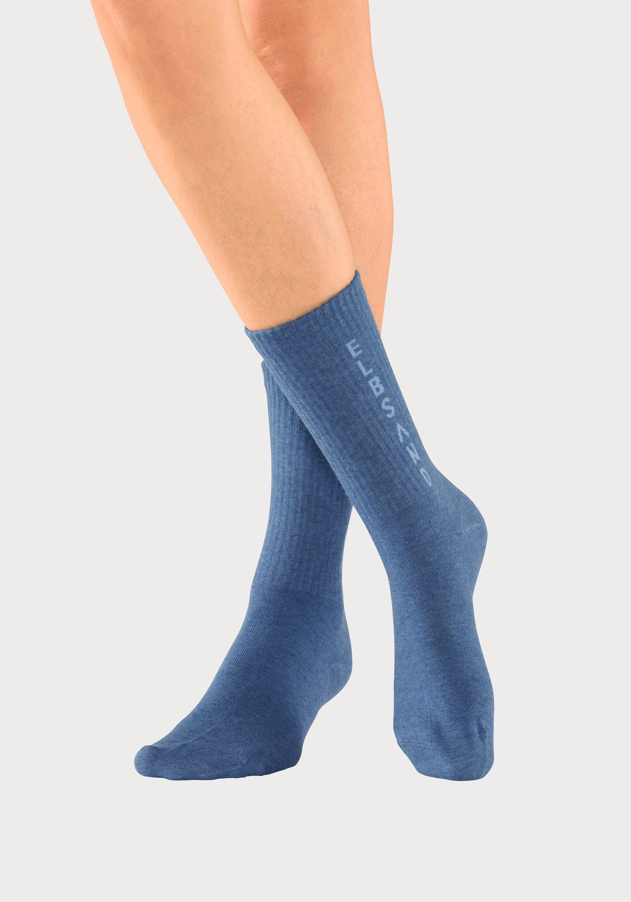 Elbsand Socken (Packung, 3-Paar) mit eingestricktem Schriftzug. € 12,99, (€ 4,33 pro 1 Paar).