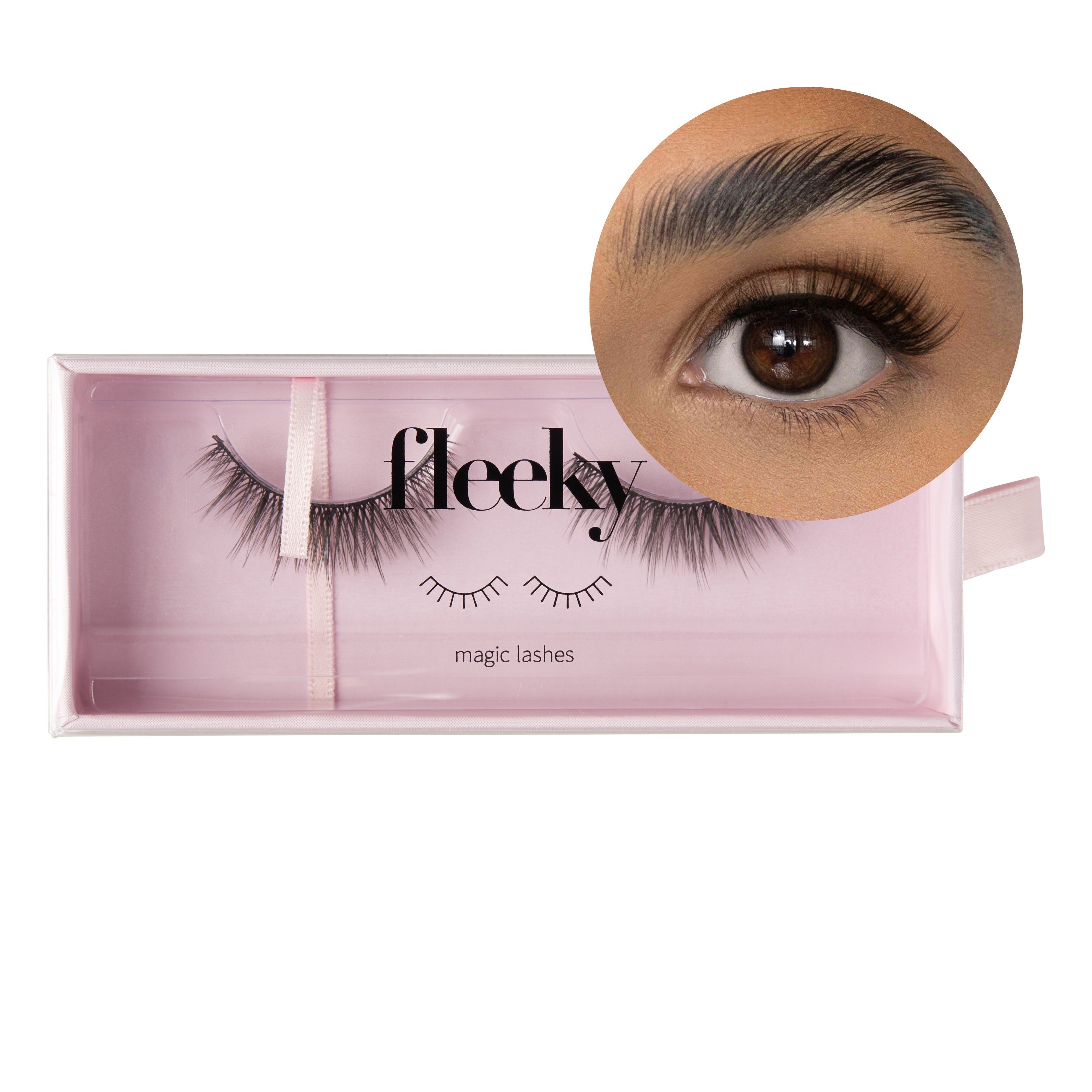 fleek, Vegane deinen Bunny tierversuchfreie just Lashes Kleben leeky lashes zum für Magic Lashes - & fleeky on Synthetikhaar aus perfekten Bandwimpern fake künstliche Augenaufschlag Wimpern