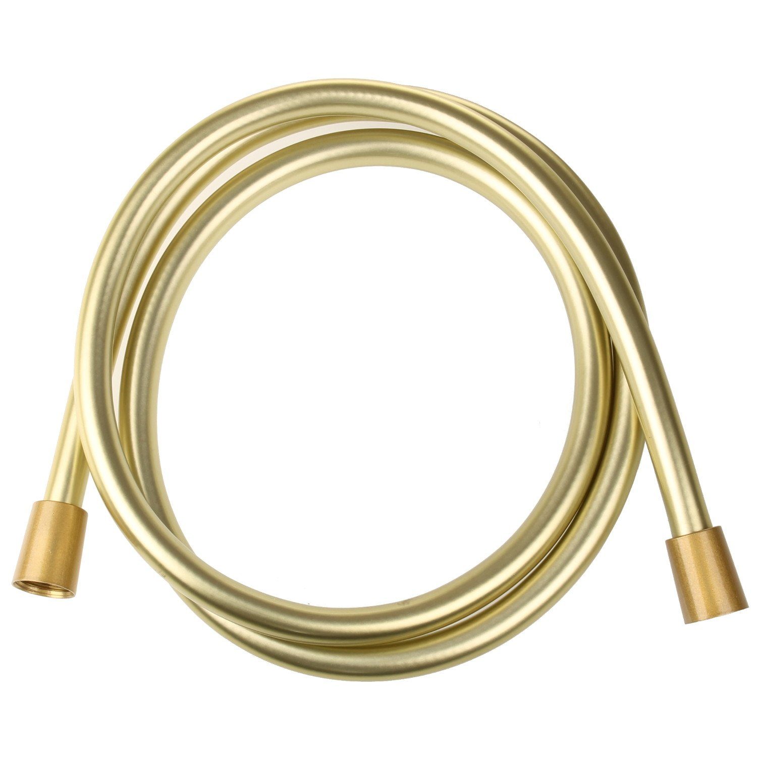 Sanixa Brauseschlauch, Qualitäts Duschschlauch PVC gold 170 cm Brauseschlauch für Handbrause Duschbrause Standart Anschluss Gewinde für Badewanne Schlauch Dusche