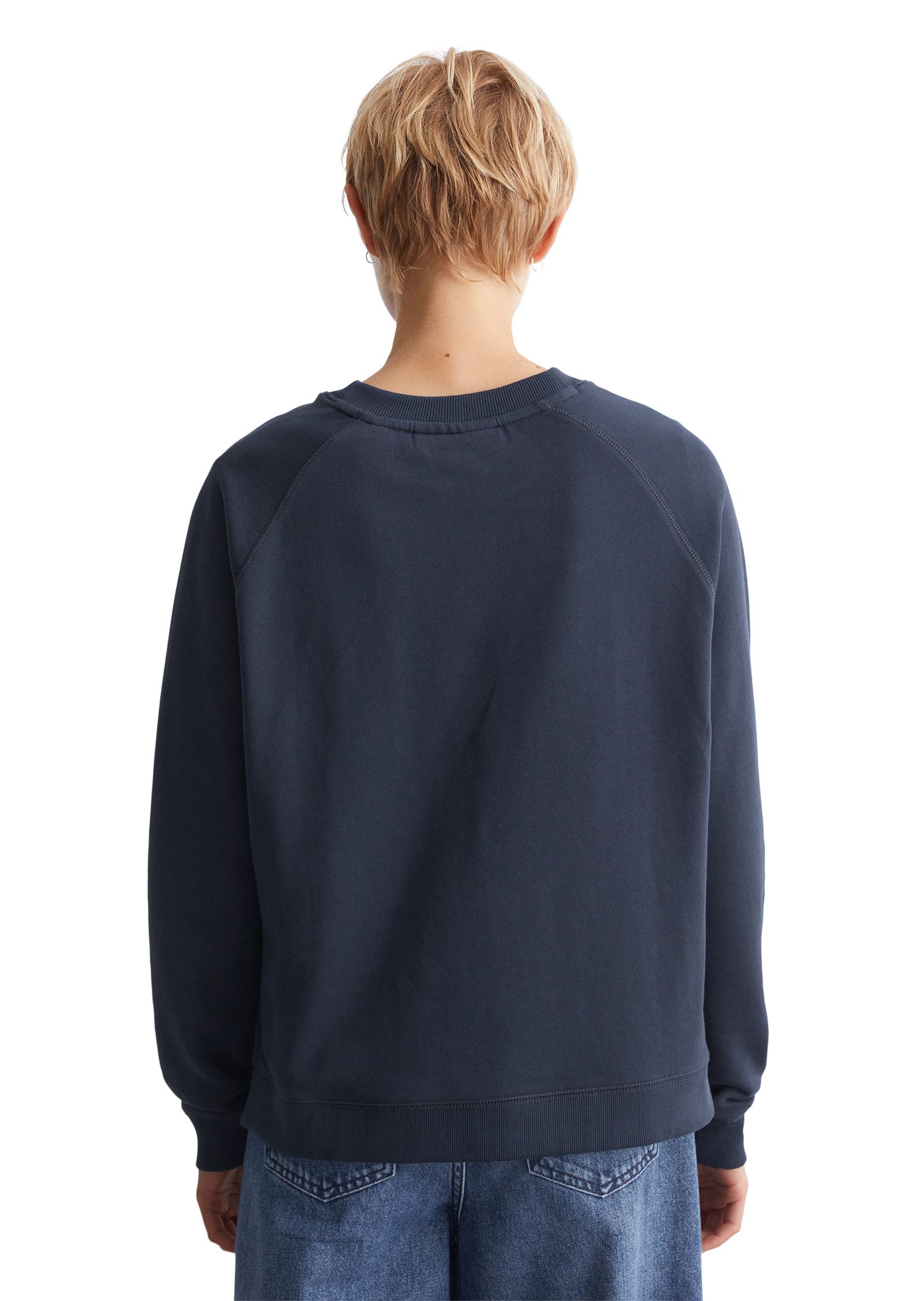 Marc O'Polo DENIM Sweatshirt Im modernen O-Shape, locker geschnitten und Ra günstig online kaufen