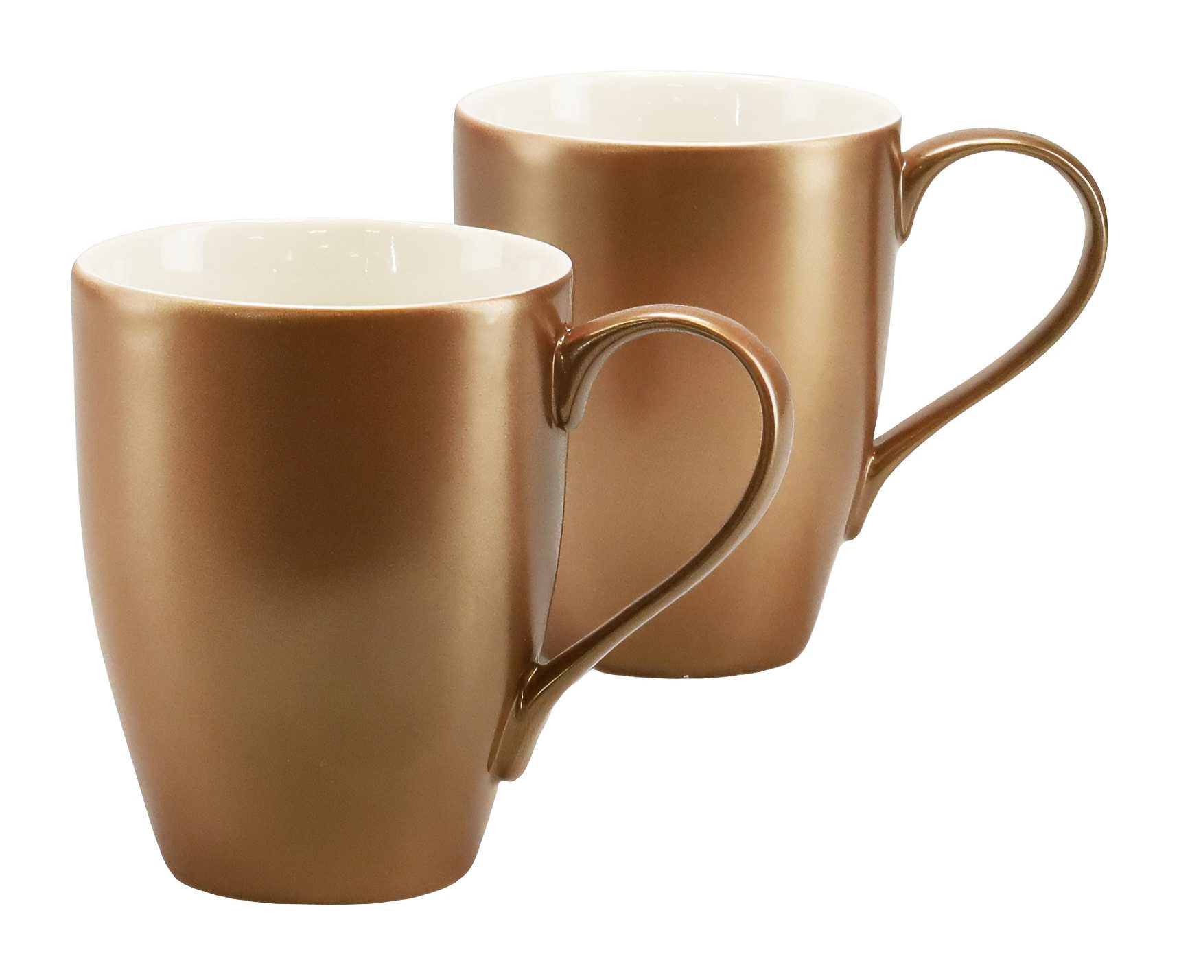 CreaTable Becher Golden Days, 2-tlg., Steinzeug, 2-teilig