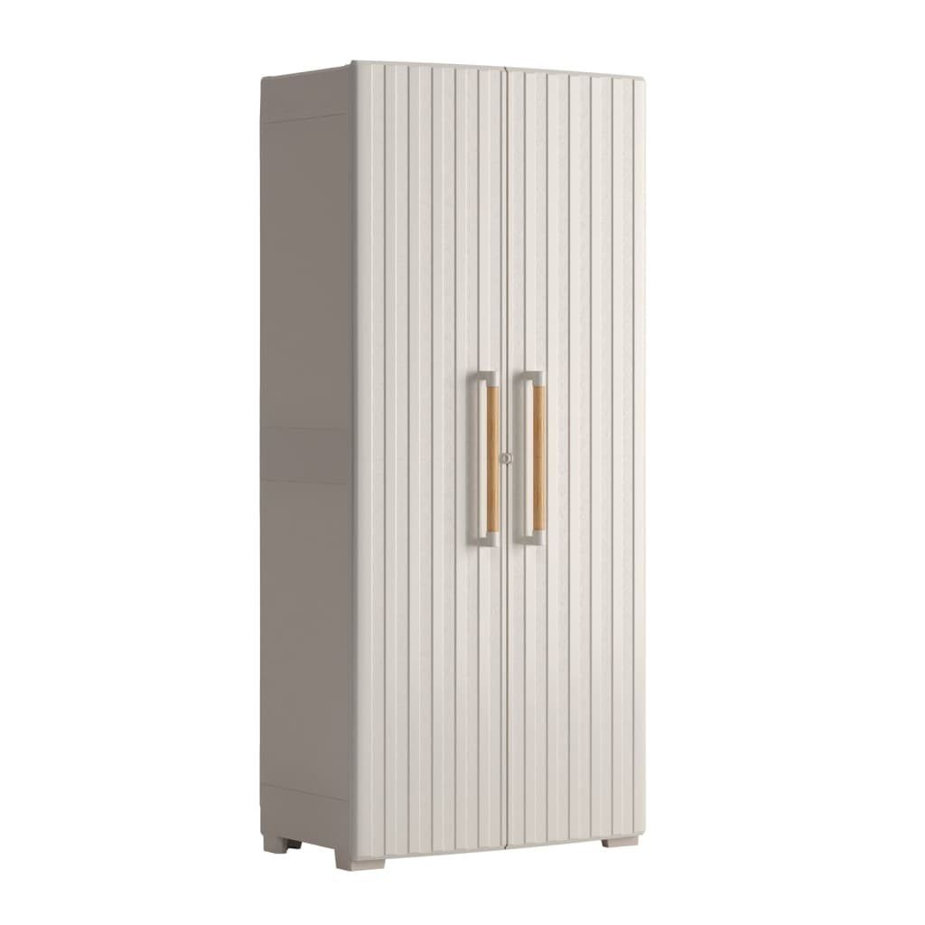 Keter Fächerschrank Mehrzweckschrank Groove Beige und Sandfarben (1-St)