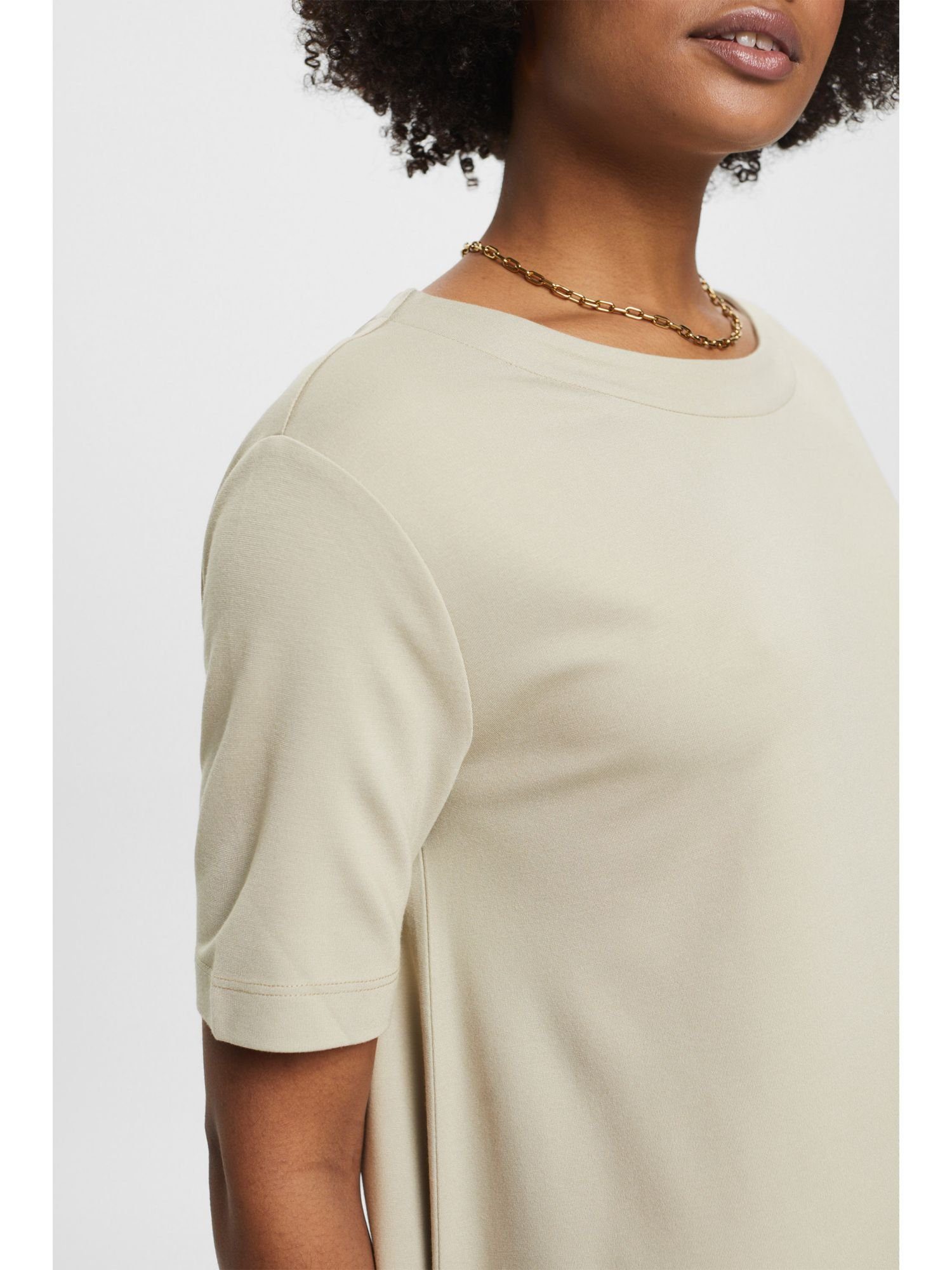 aus Esprit GREEN DUSTY Minikleid T-Shirt-Kleid Jersey