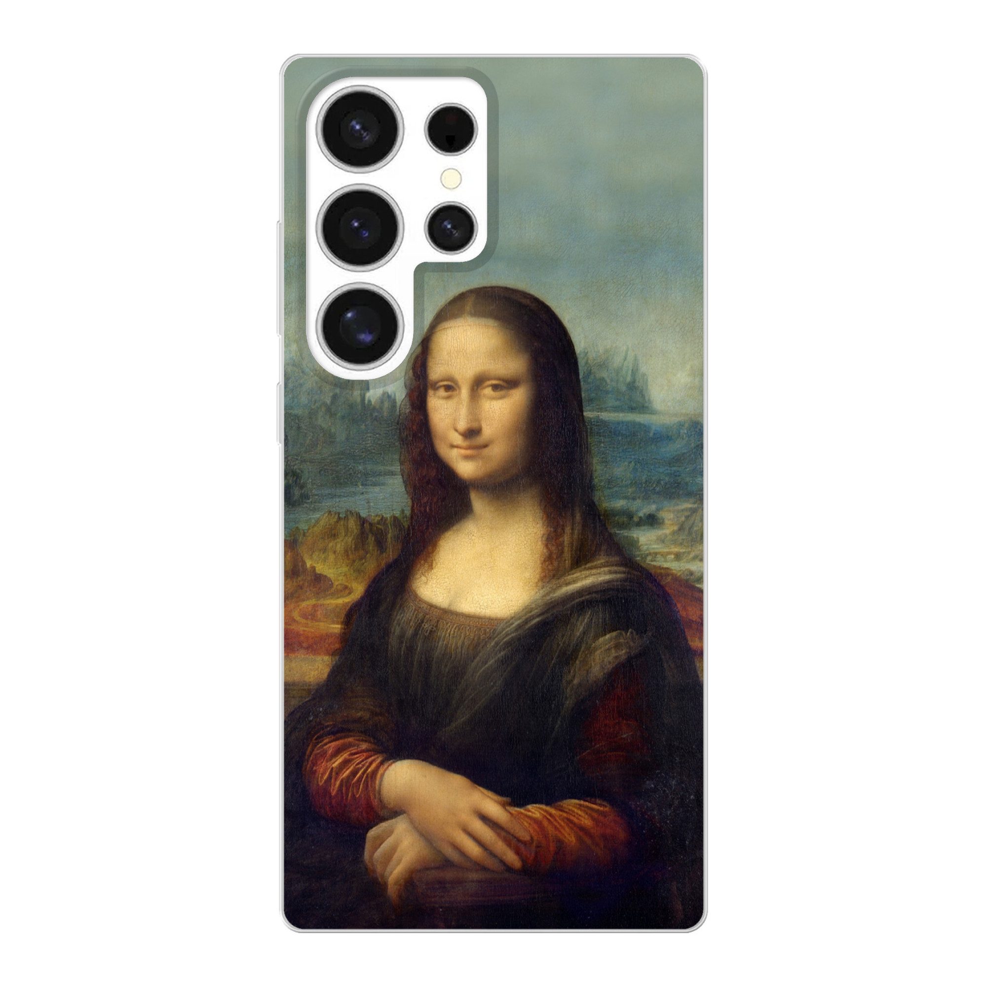 MuchoWow Handyhülle für Samsung Galaxy S25 Ultra Mona Lisa - Da Vinci - Gemälde, Phone Case, Silikon, Schutzhülle Dünn