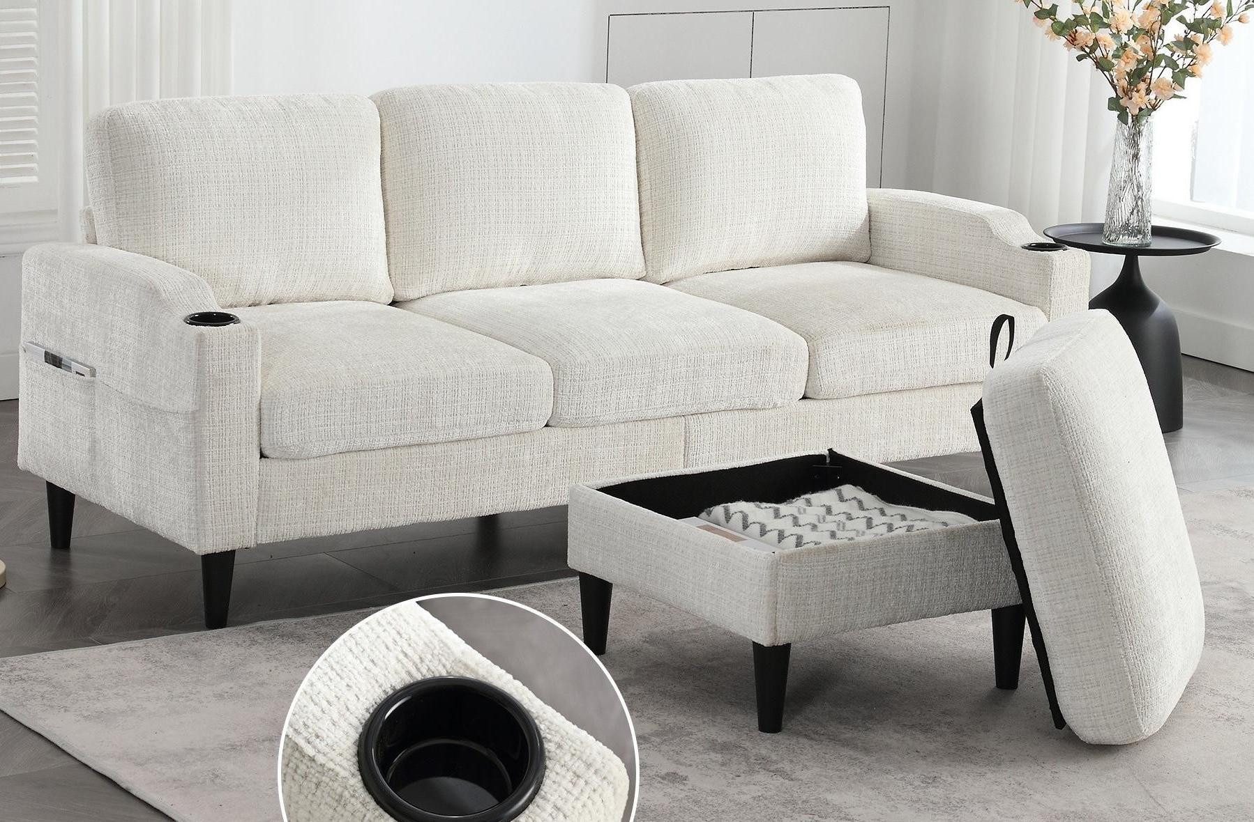 LVHOM Loungesofa mit Hocker & Stauraum, günstig online kaufen