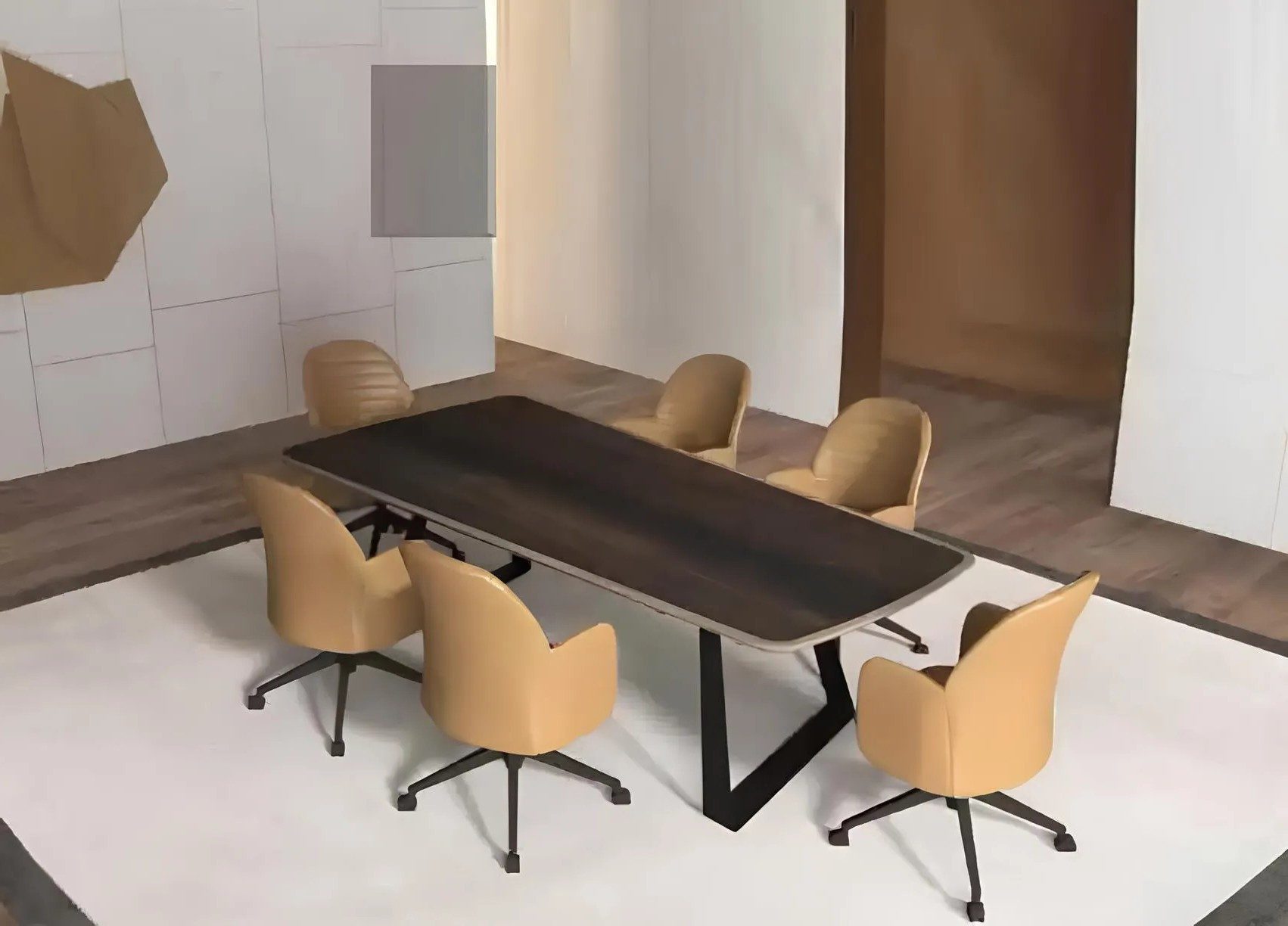 Xlmoebel Konferenztisch Design Besprechungstische für moderne Büros und Einrichtungen, Made in Europa