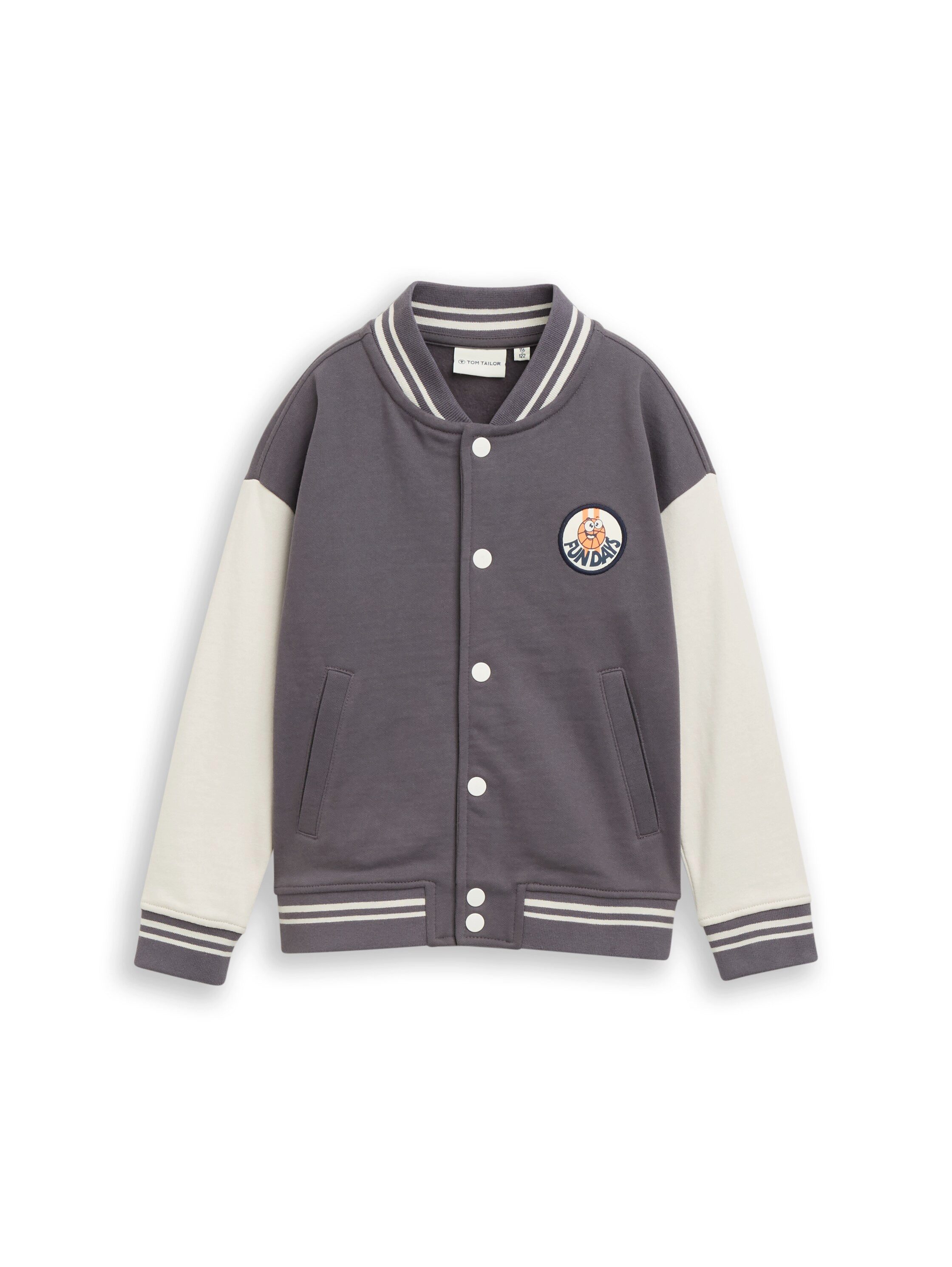 TOM TAILOR Sweatjacke mit Stickerei