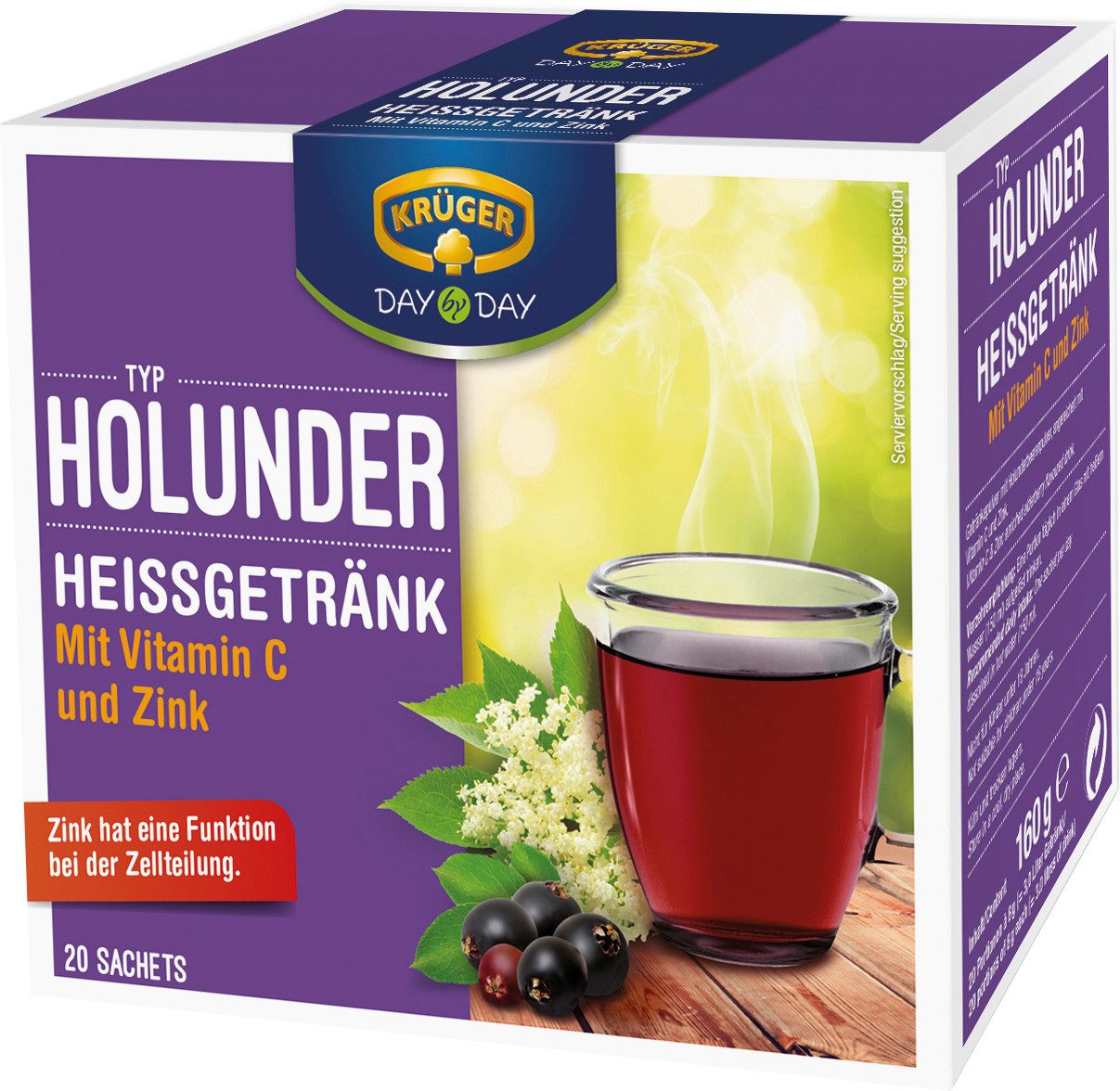 Krüger Tee, Krüger Holunder Heißgetränk 160g