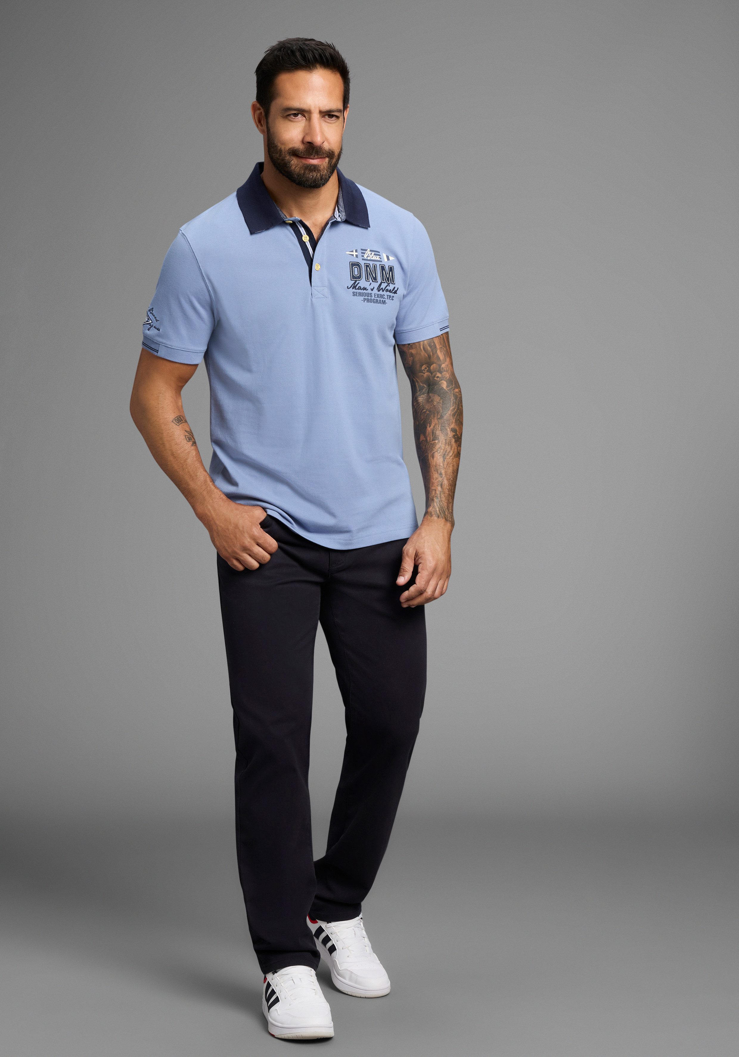 Man's World Poloshirt Kurzarm, mit Polokragen, für sportliche Aktivitäten – Bild 4 von 5