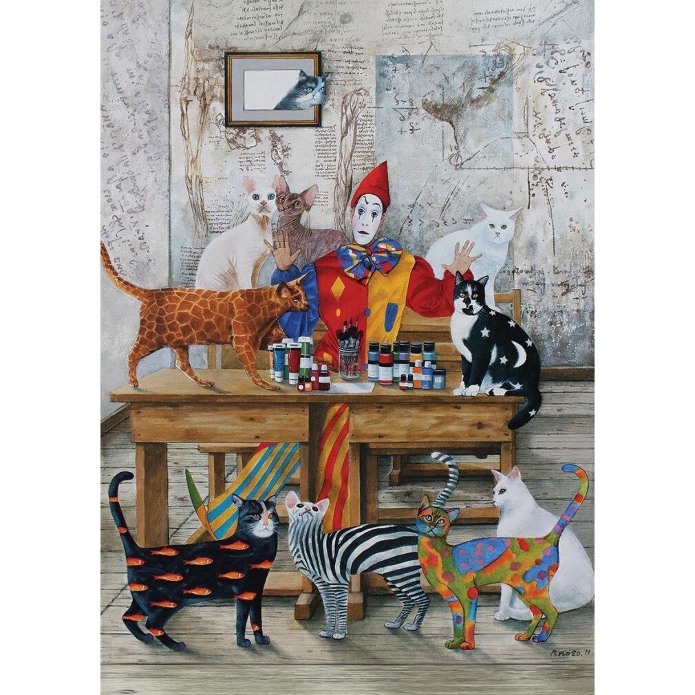 ART PUZZLE Puzzle Puzzle Farbige Katzen 260 Teile, Puzzleteile