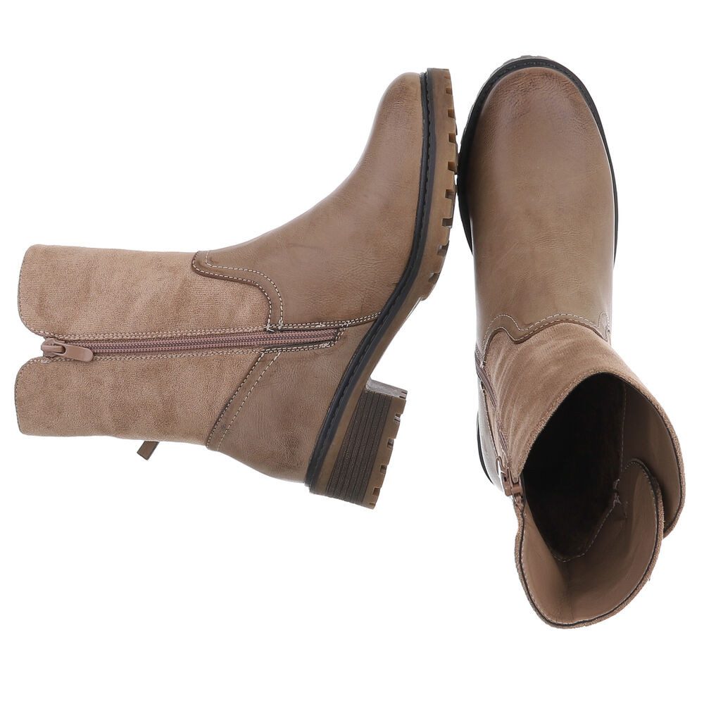 Ital-Design Stilvolle Stiefeletten mit Reißverschluss für Damen Stiefelette günstig online kaufen